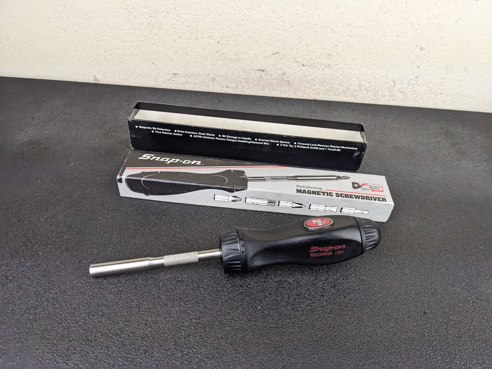 #bp270 Snap-On Tools SSDMR4B Ratcheting Screwdriver 🏈 NFL Collectors SF 49ers