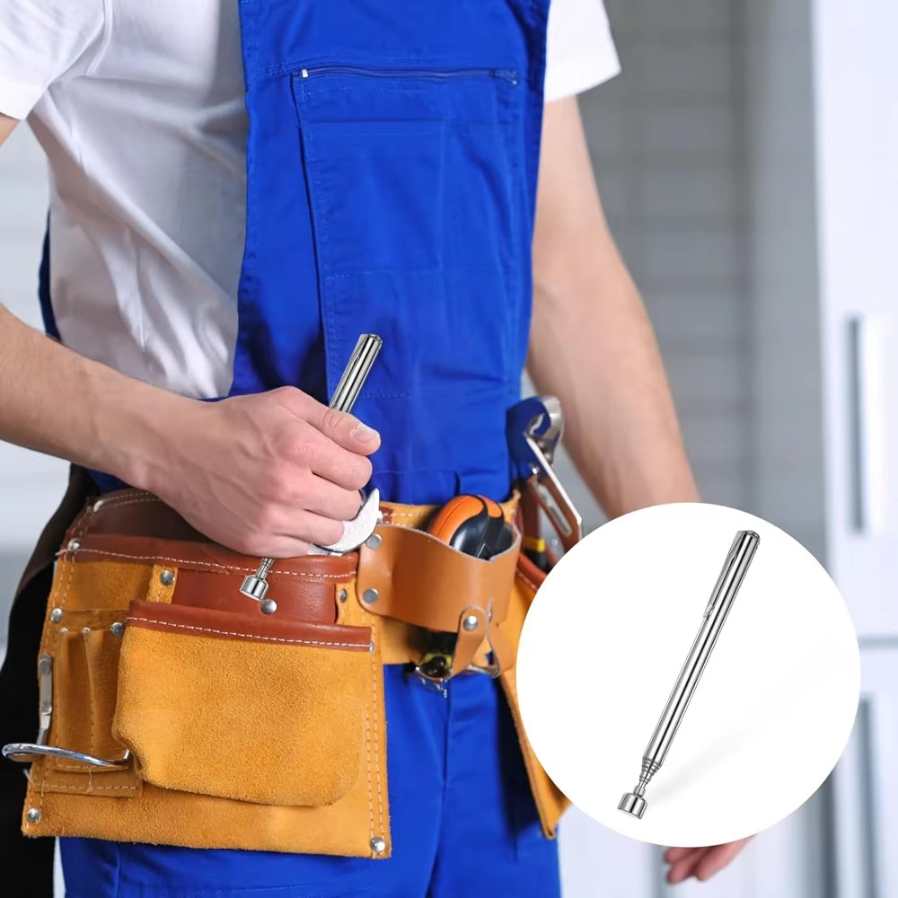 Telescopic Magnetic Pick Up Tool Long Reach Magnet Extendable Extending 3lb Pen