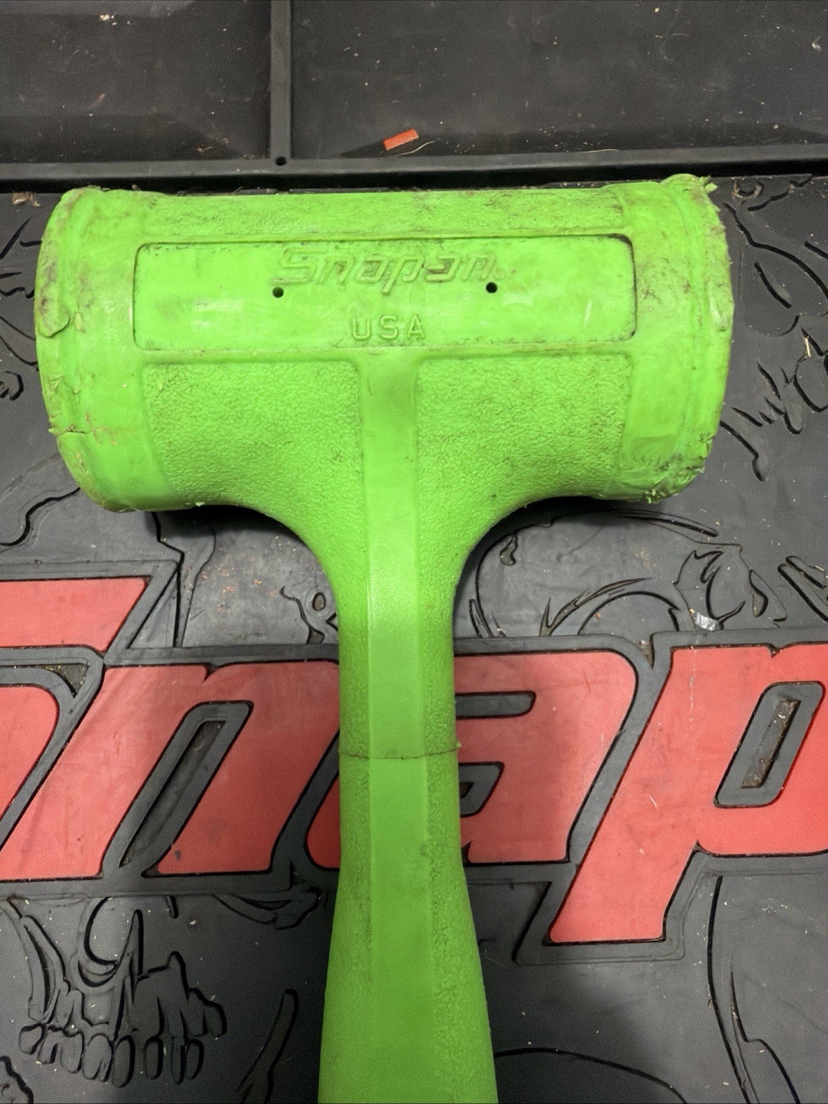 Snap-On HBFE48 Dead Blow 48-Ounce Soft Grip Hammer Green FREE SHIPPING