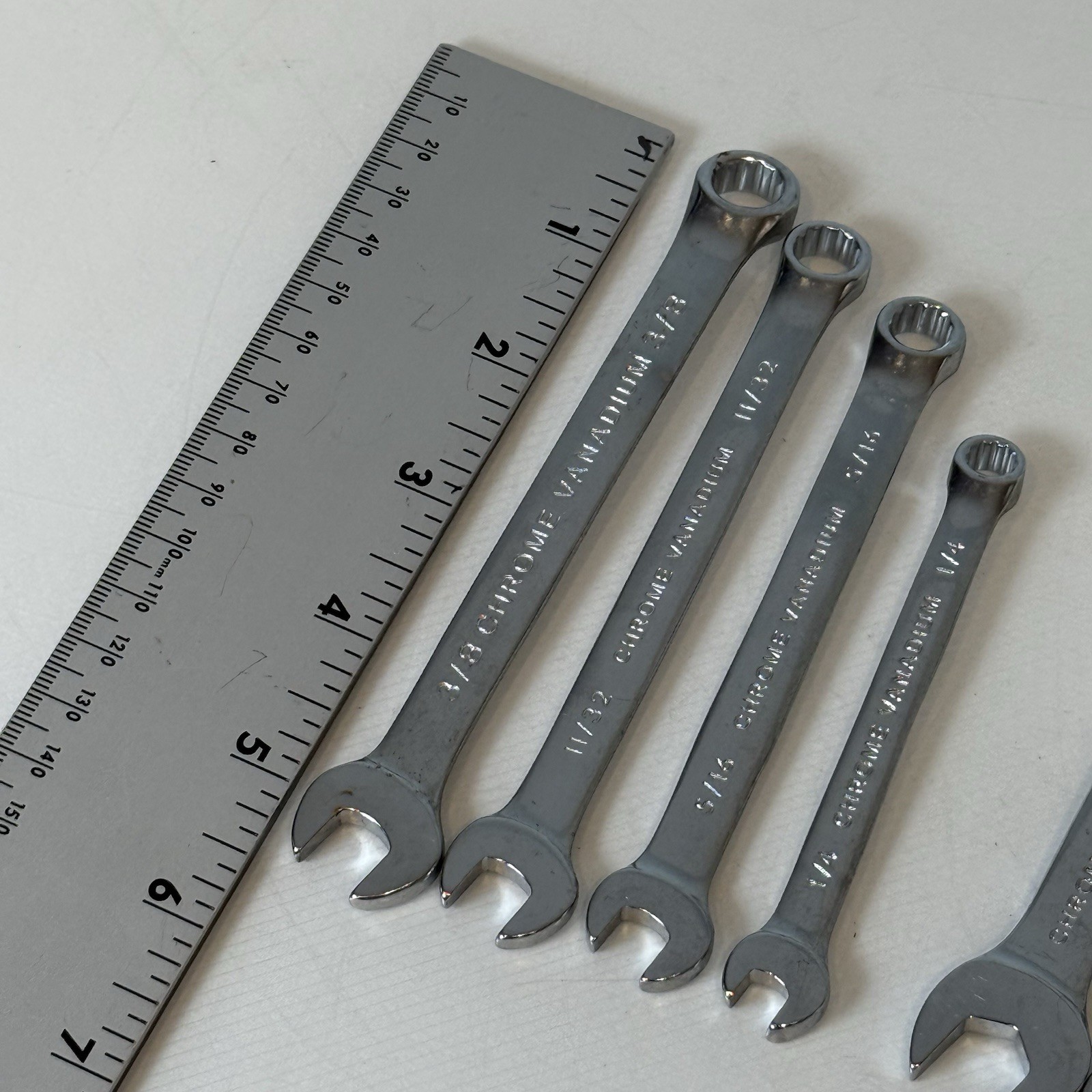 Hyper Tough Wrenches Open Box Combination Mixed Lot Sizes SAE Metric 11 Pieces
