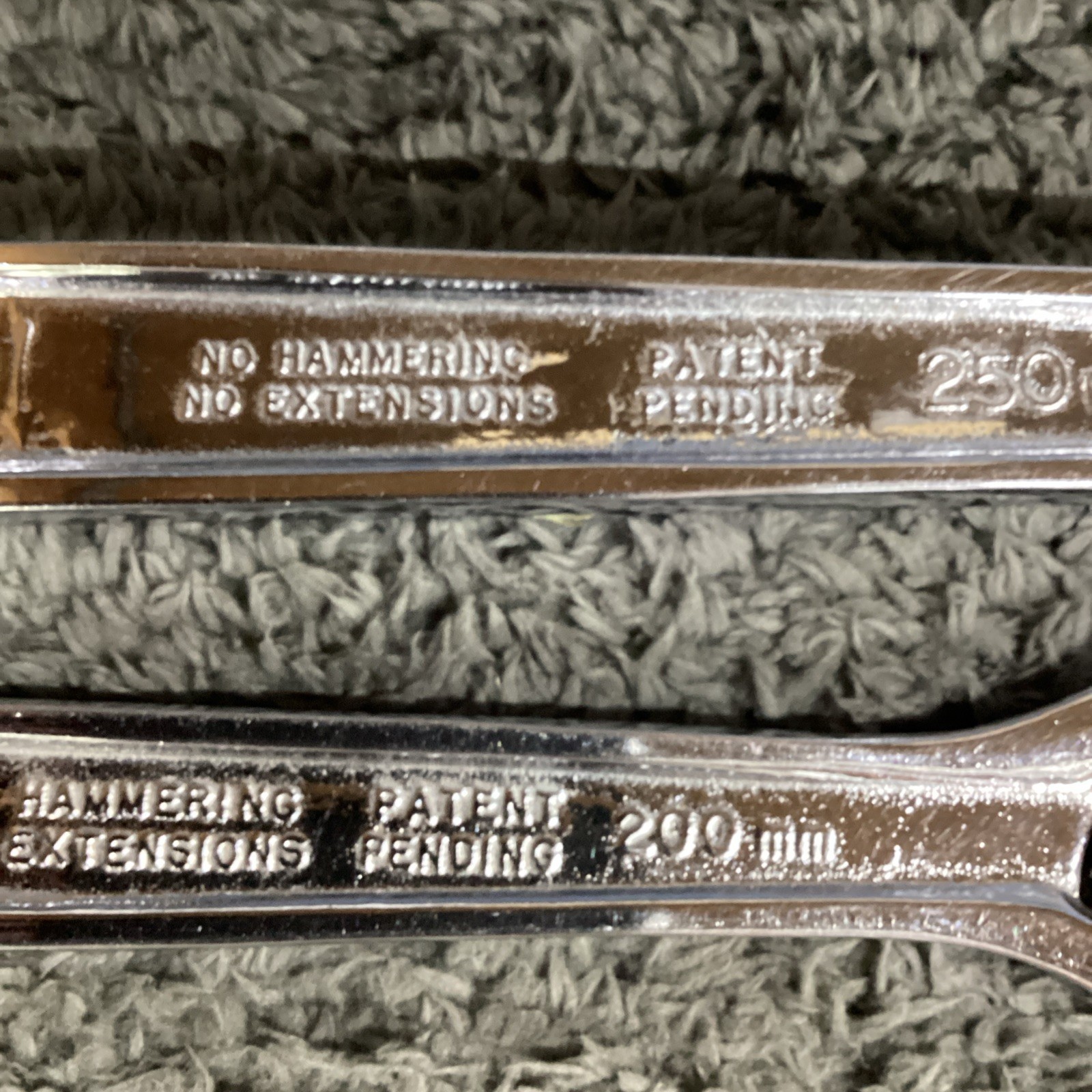 Snap On Underline Logo Adjustable Wrench Set AD8 and AD10 Two Pieces 8” , 10”