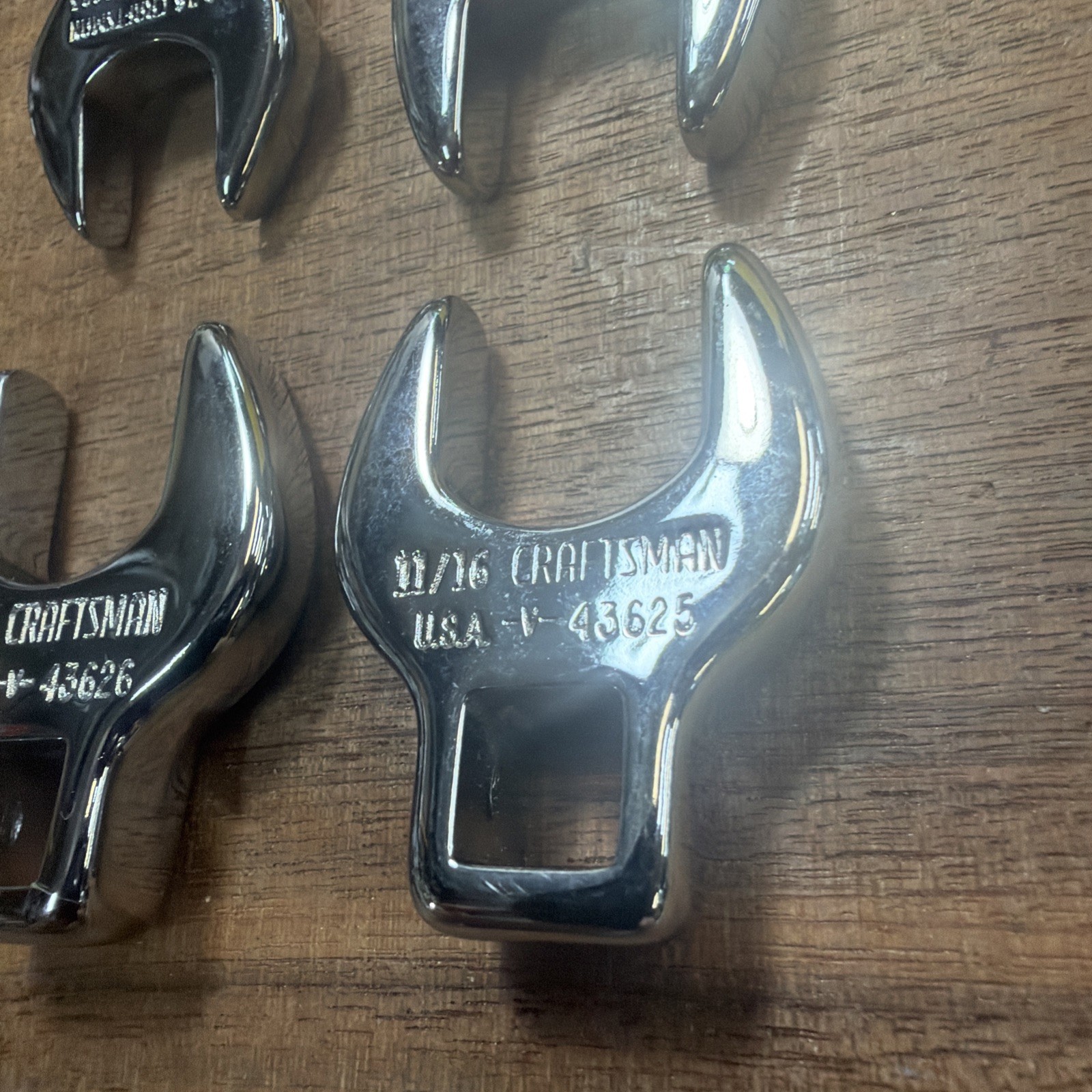Craftsman USA Crowfoot VTG Set 3/8″ Dr. SAE 10pc 3/8″ to 1″ -V- Series FREE SHIP