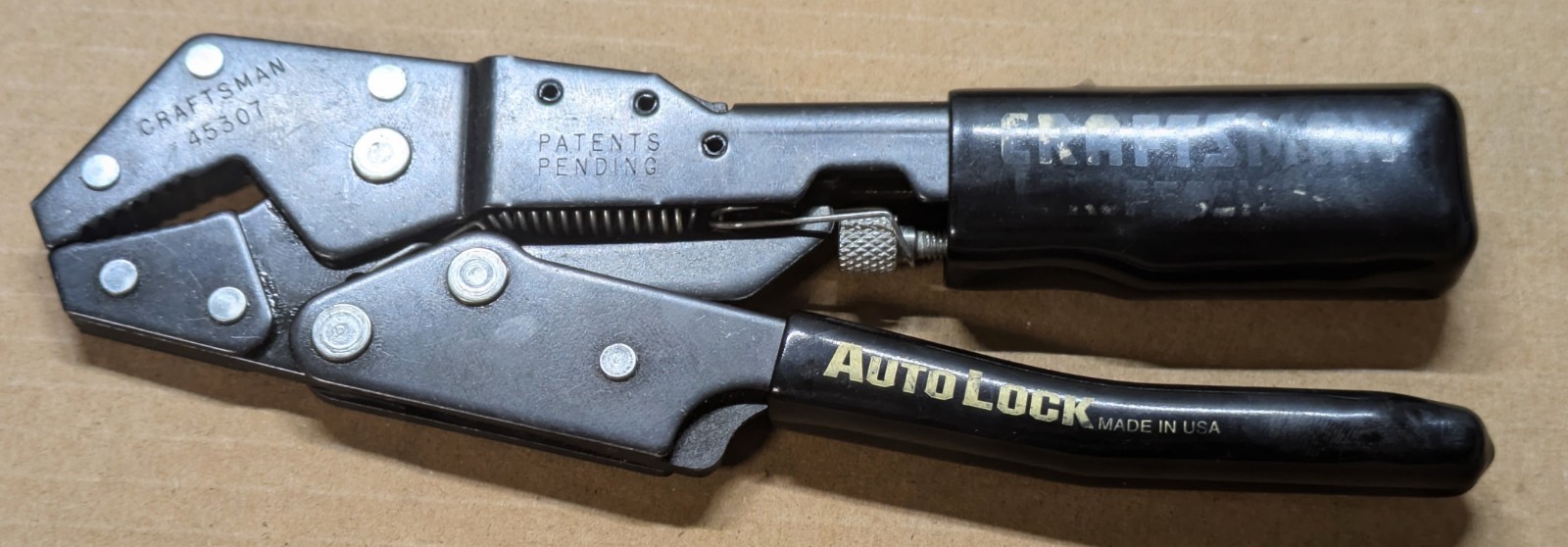 Craftsman Professional 45309+45307 Auto Lock Pliers + Clench Wrench + Robo Grip