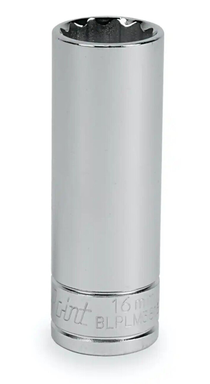 BLUE-POINT Tools BLPLM3816, 3/8″ DRIVE, 16MM. SOCKET, DEEP/HIGH, 12 POINT.
