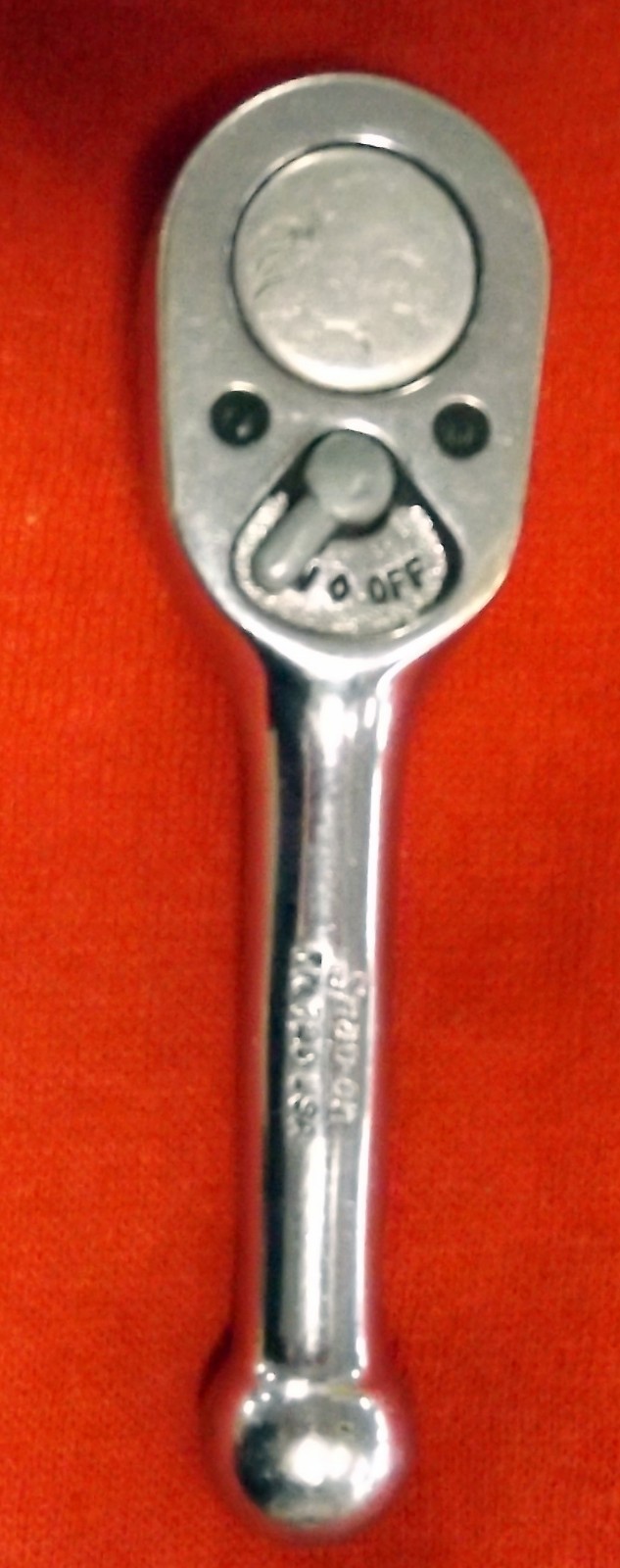 Snap-On FK720, 3/8″ Drive Stubby Handle Ratchet 4″ long USA vintage