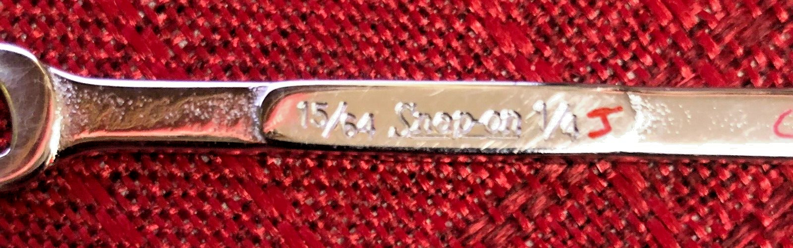 Snap-On DS1516 SAE 15/64×1/4″ OffSet Open End Ignition Wrench 3″L USA Good 8/10