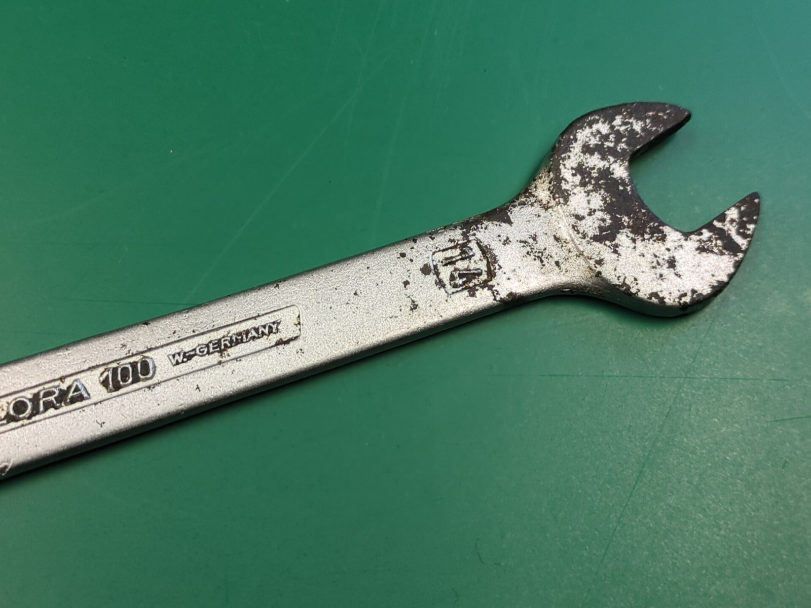 Vintage Elora No100 14mm x 15mm open Ended Spanner Made In West Germany