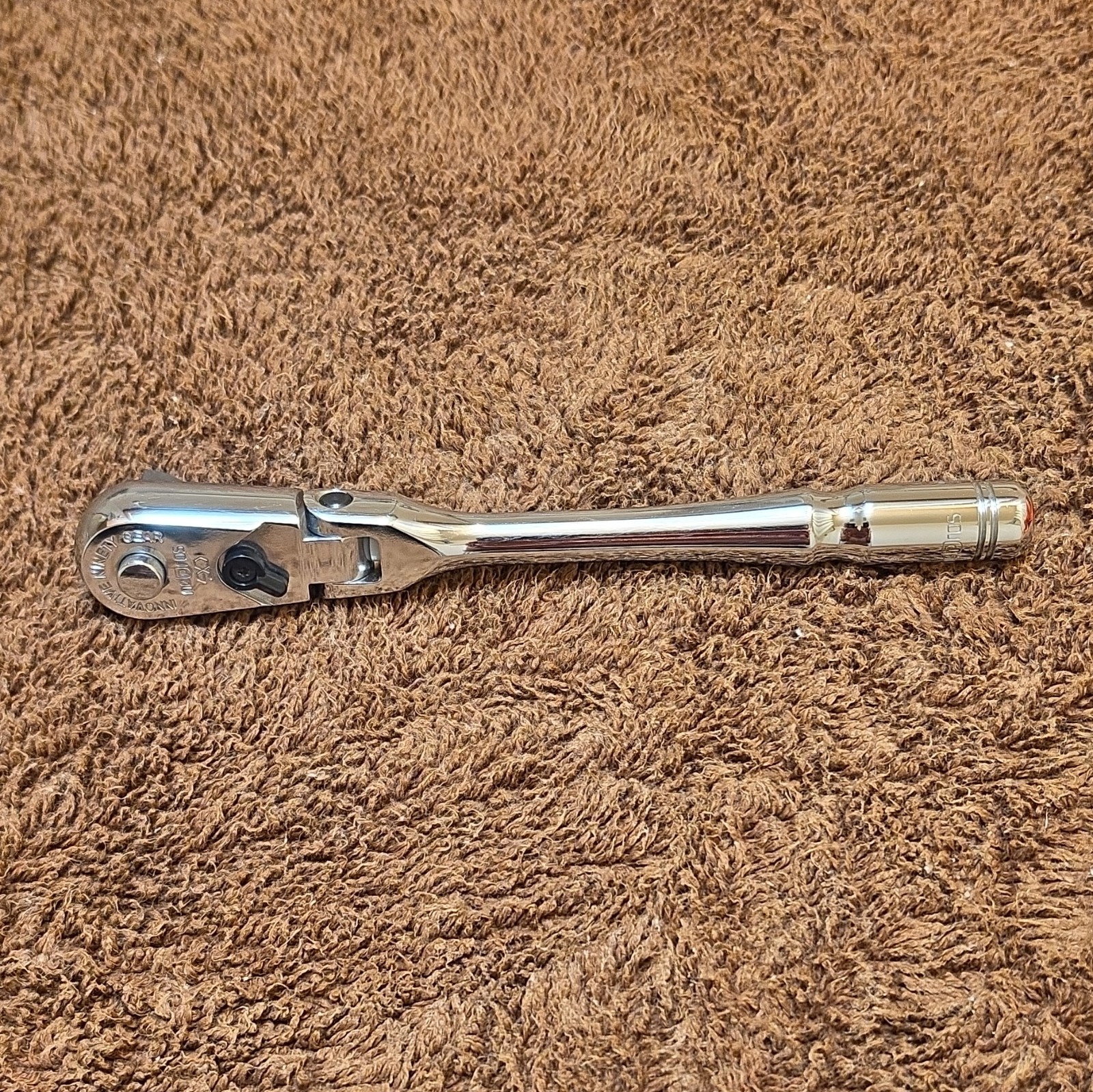 KTC Nepros NBRC 390 F Compact Flex Ratchet Handle 3/8 Inch Drive