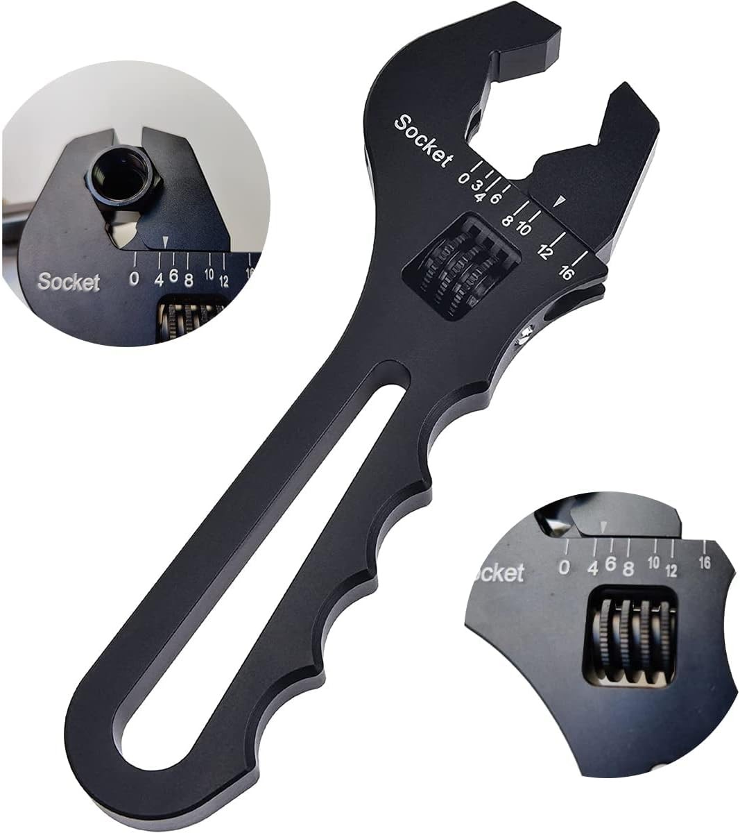AN Hose Fitting Adjustable Wrench Spanner Lightweight Aluminum 3AN-16AN Thishill