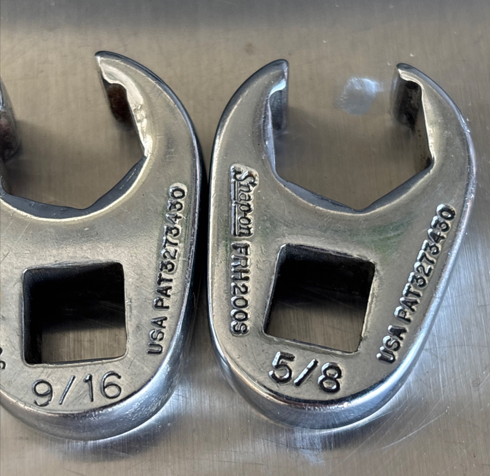 Snap-on Flare Nut Crowfoot Wrench Set (5) – 3/8” to 5/8” – FRH Series – USA