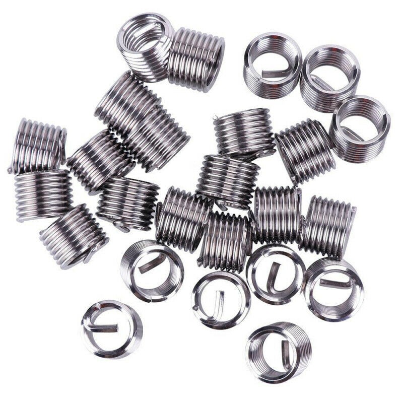 30pcs Wire Insert Thread Repair Set Helicoil M5 Metric Recoil Insert Kit CS