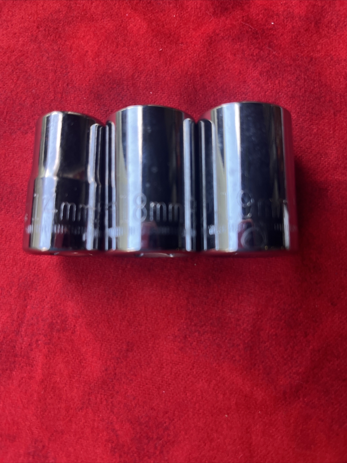 SET OF 3 CRAFTSMAN -G2- (reverse) SERIES SOCKETS, 1/2” Drive, 6 POINT (t71)