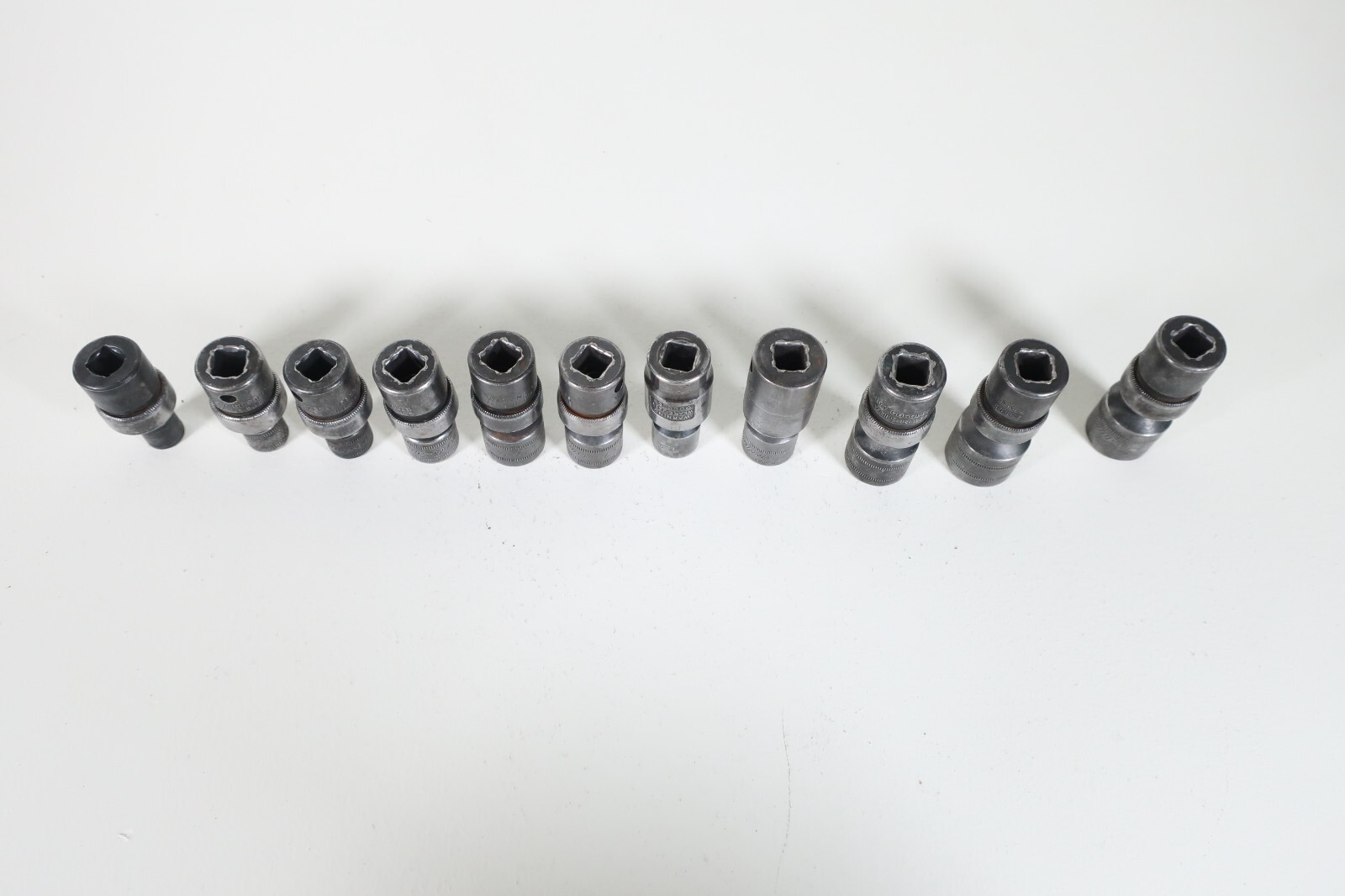Snap On 3/8″ Drive 11pc Metric Swivel Impact 6pt Socket Set(9mm-19mm)IPFM