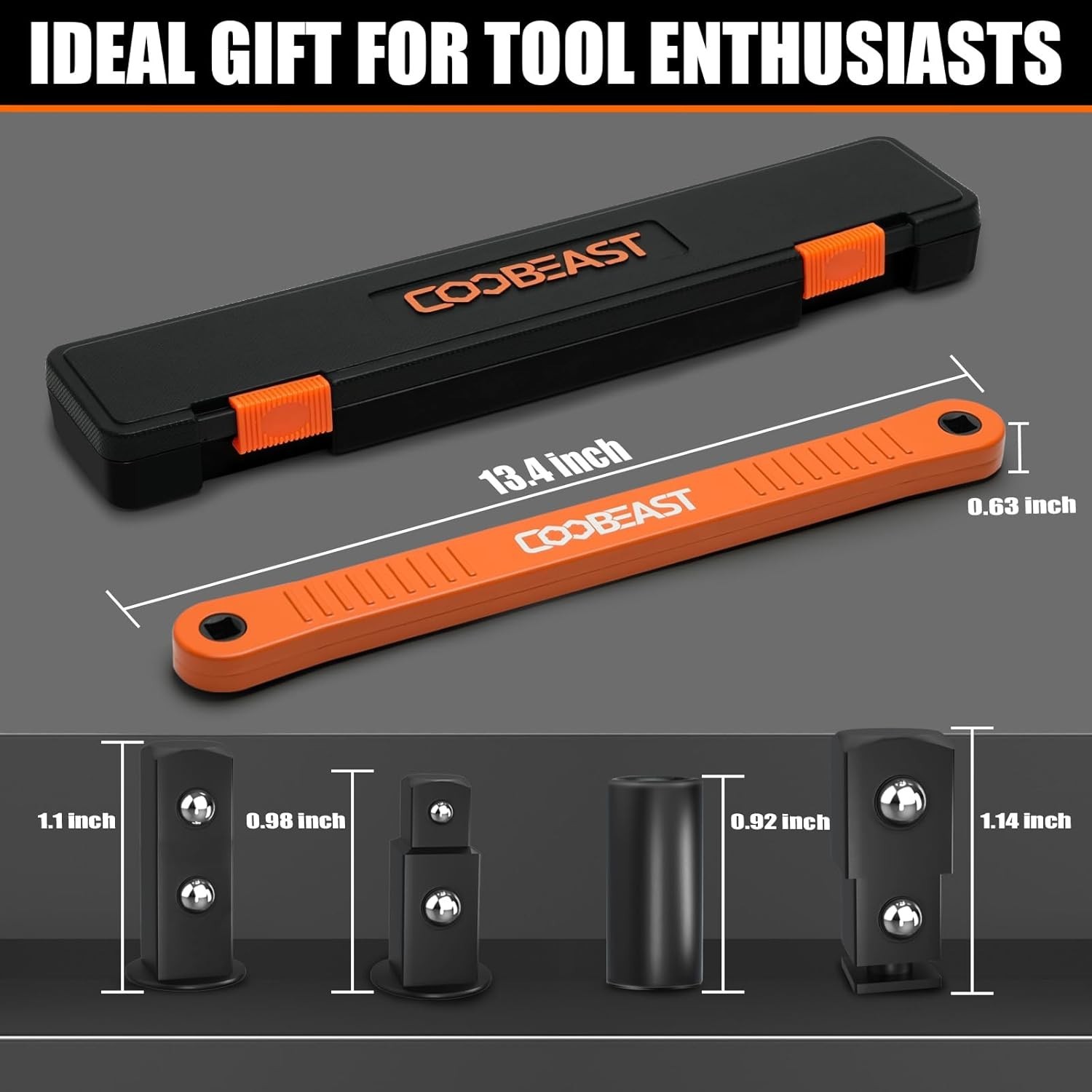 Durable 3/8 Inch Offset Extension Wrench – High Carbon Steel & Low Arc Design