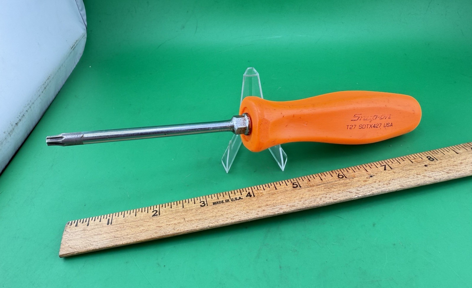 Snap On SDTX427 USA T27 TORX Hard Handle Orange Screwdriver SDTX427 Made In USA