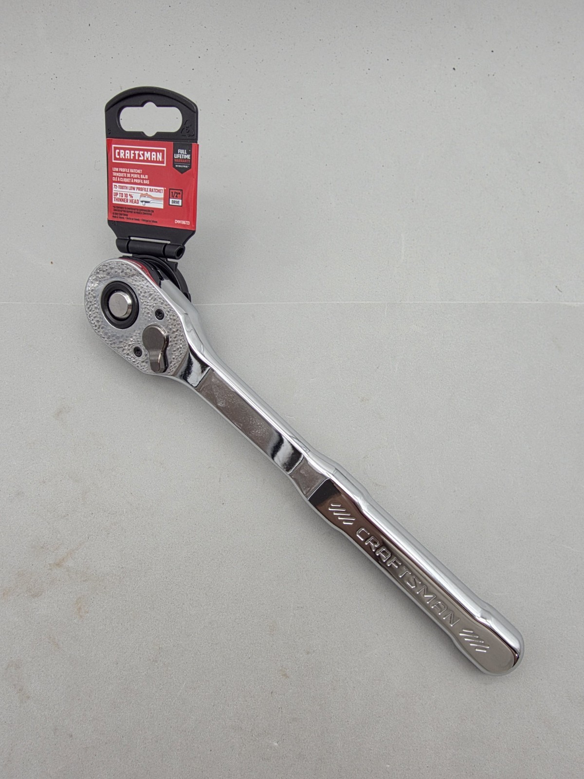 Craftsman Tools 1/2″ Drive 72 Tooth Low Profile Quick Release Ratchet CMMT86723