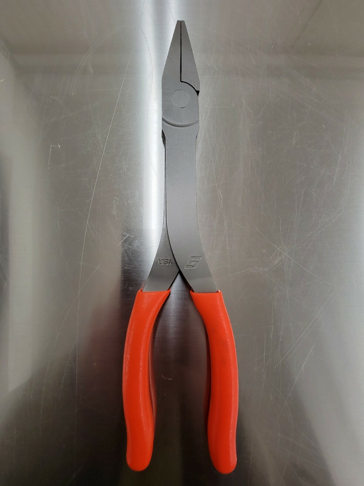 *NEW* Snap On Tools 609CF 9″ Talon Grip Duck Bill Pliers ORANGE Soft Grip
