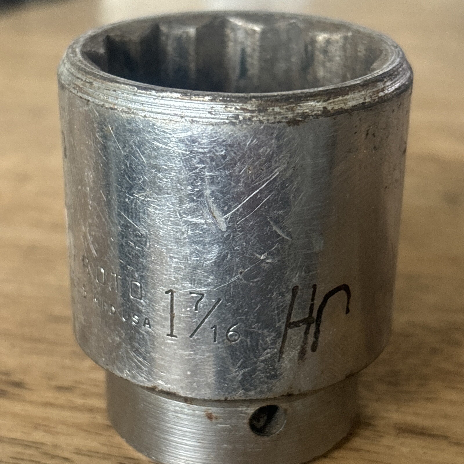 Proto 1-7/16″ Shallow Socket 3/4″ Drive 12 Point Vintage Los Angeles USA READ