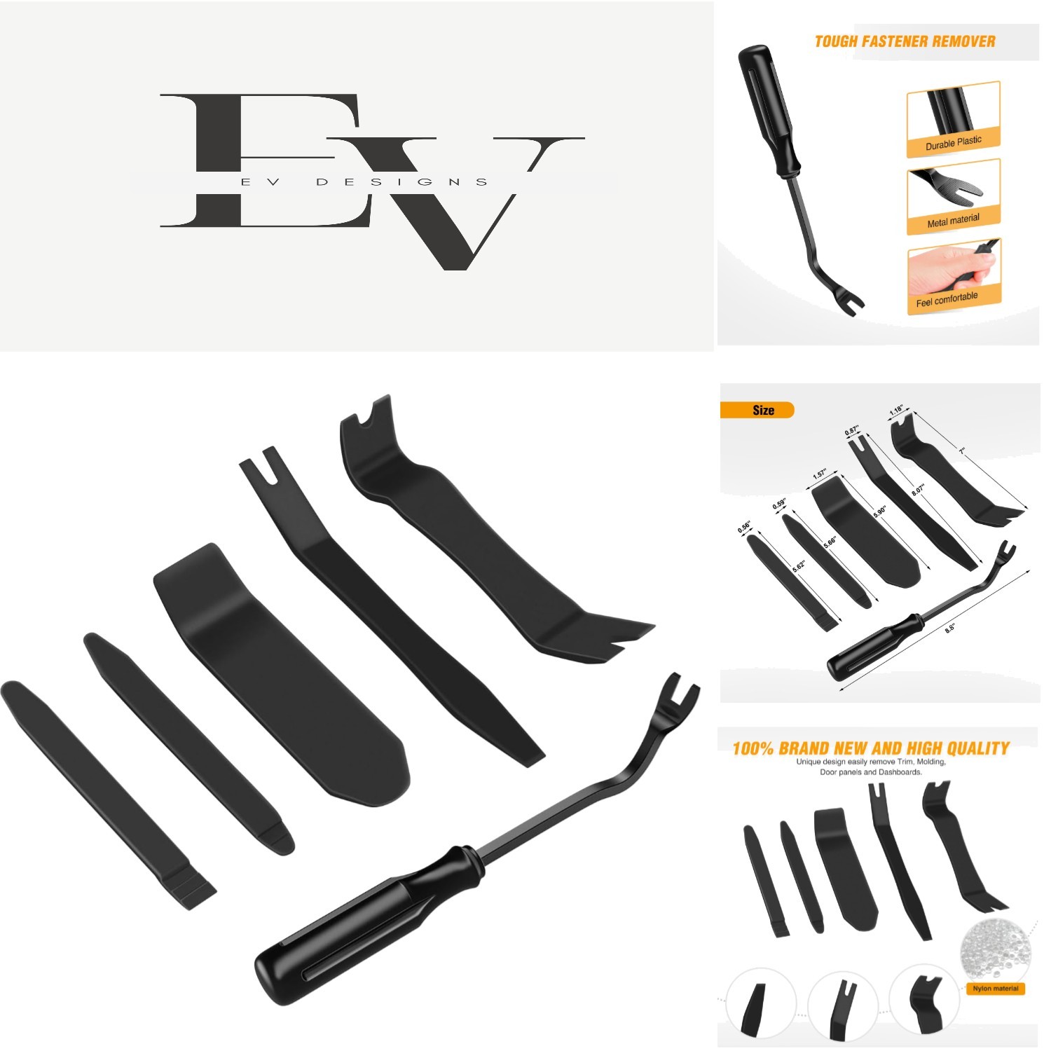 6PCS No-Scratch Auto Trim Removal Tool Kit – Safe Car Repair Essentials