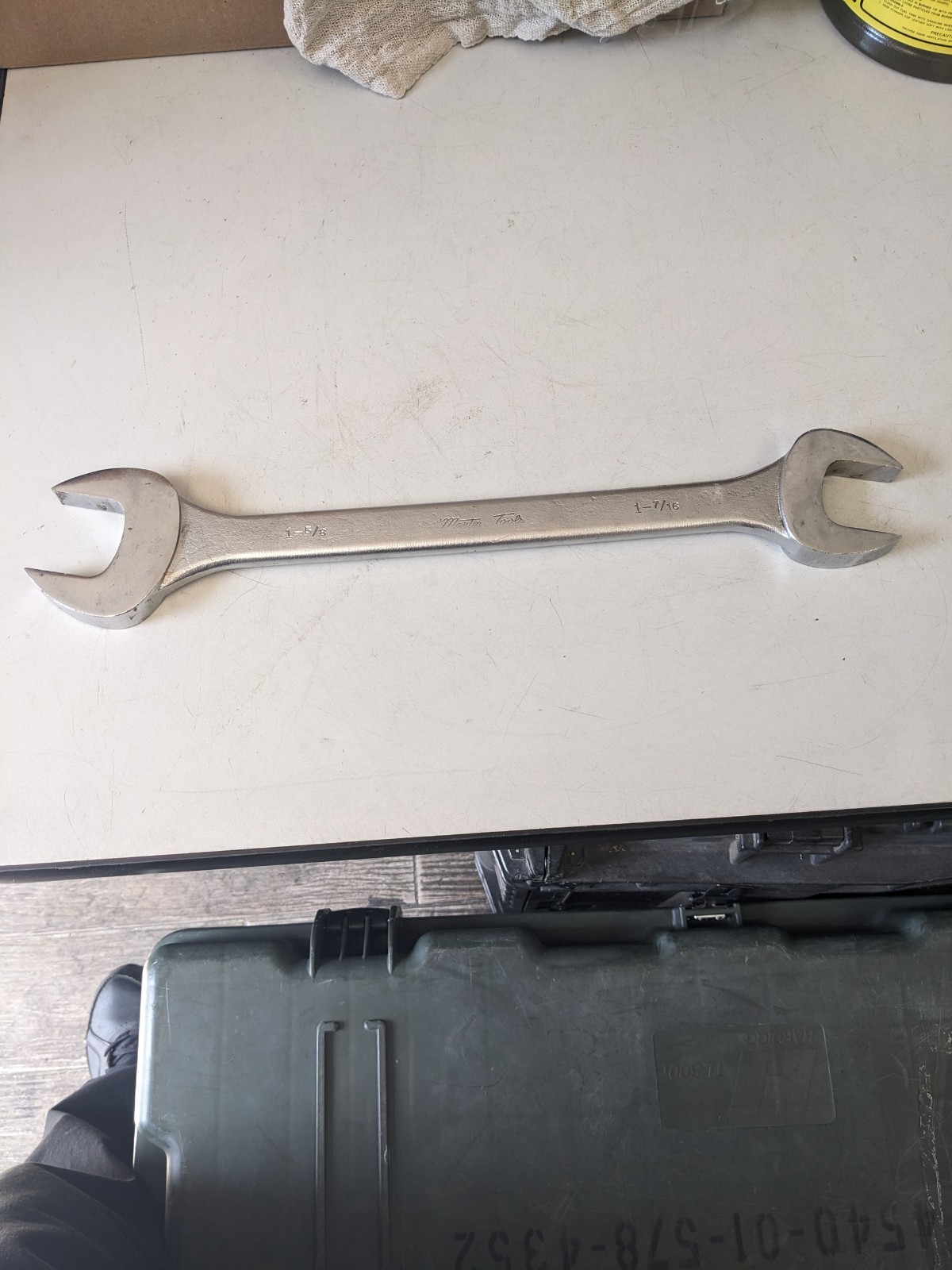Martin 1-5/8″ and 1-7/16″ inch Double Open End Wrench 1041 USA MADE – Excellent