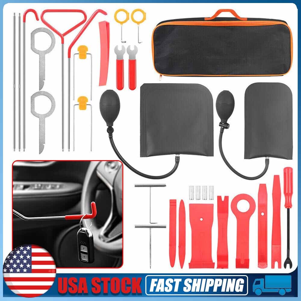 31Pcs Auto Car Window Door Emergency Repair Tool Kits Deformation treatment