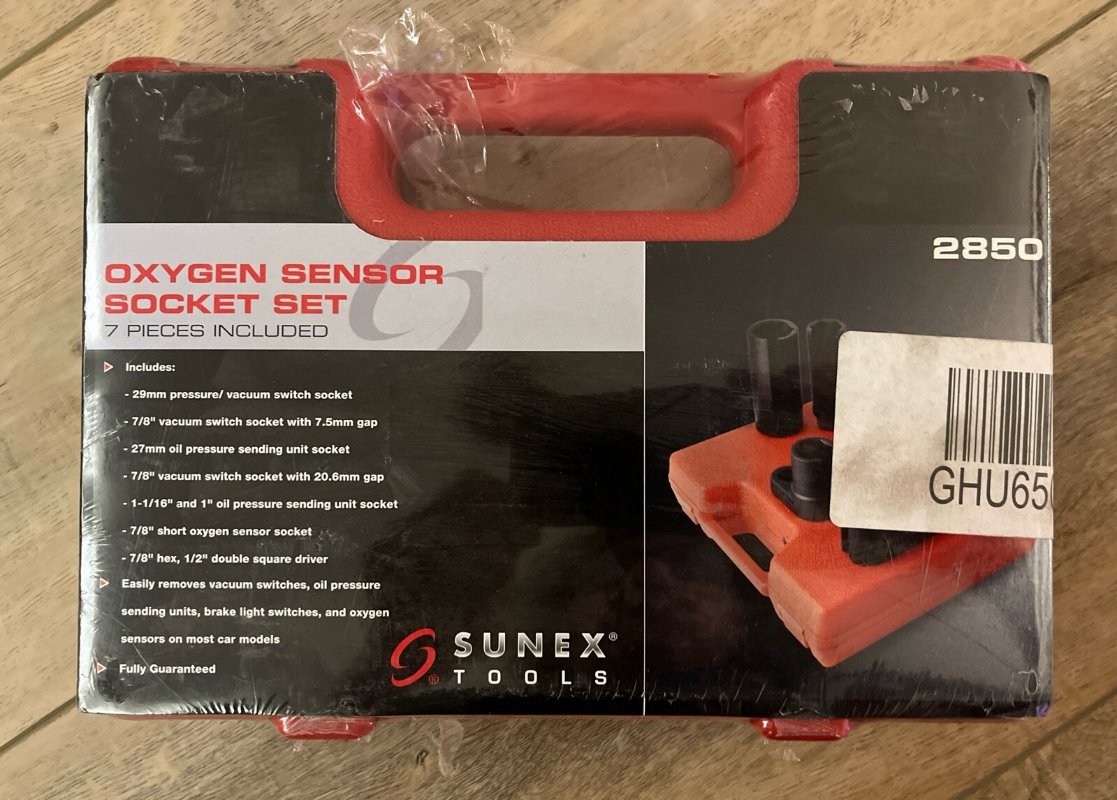 SUNEX 7PC.OXYGEN SENSOR SCKT SET SUN2850 – 7/8” Hex, 1/2” Double Square Driver