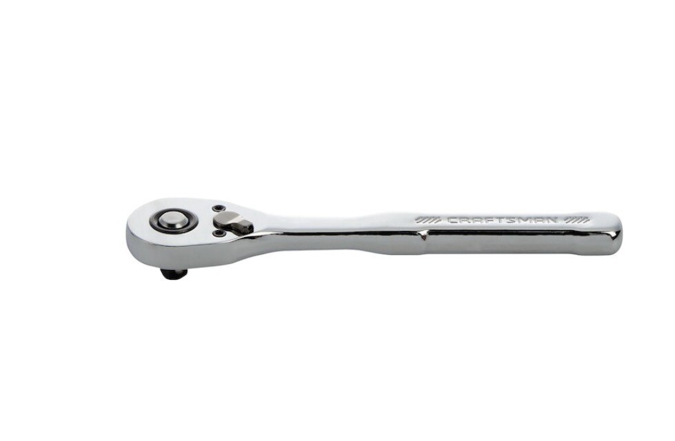 Craftsman 72-Tooth 1/4-in Drive Full Polish Handle Low Profile Head Ratchet