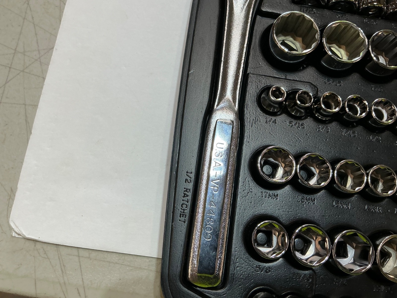 New Craftsman 101pc Metric & SAE Socket Set 1/4 3/8 1/2 Drive 33101 USA open box