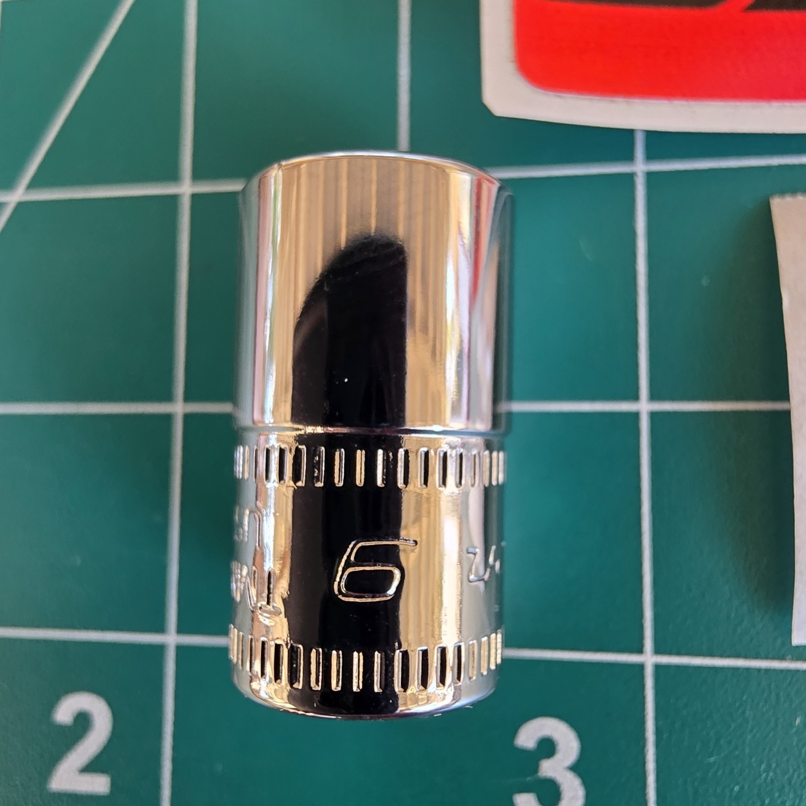 Snap-on Tools USA 1/4″ Drive 9mm Metric Shallow 6 Point Chrome Socket TMM9