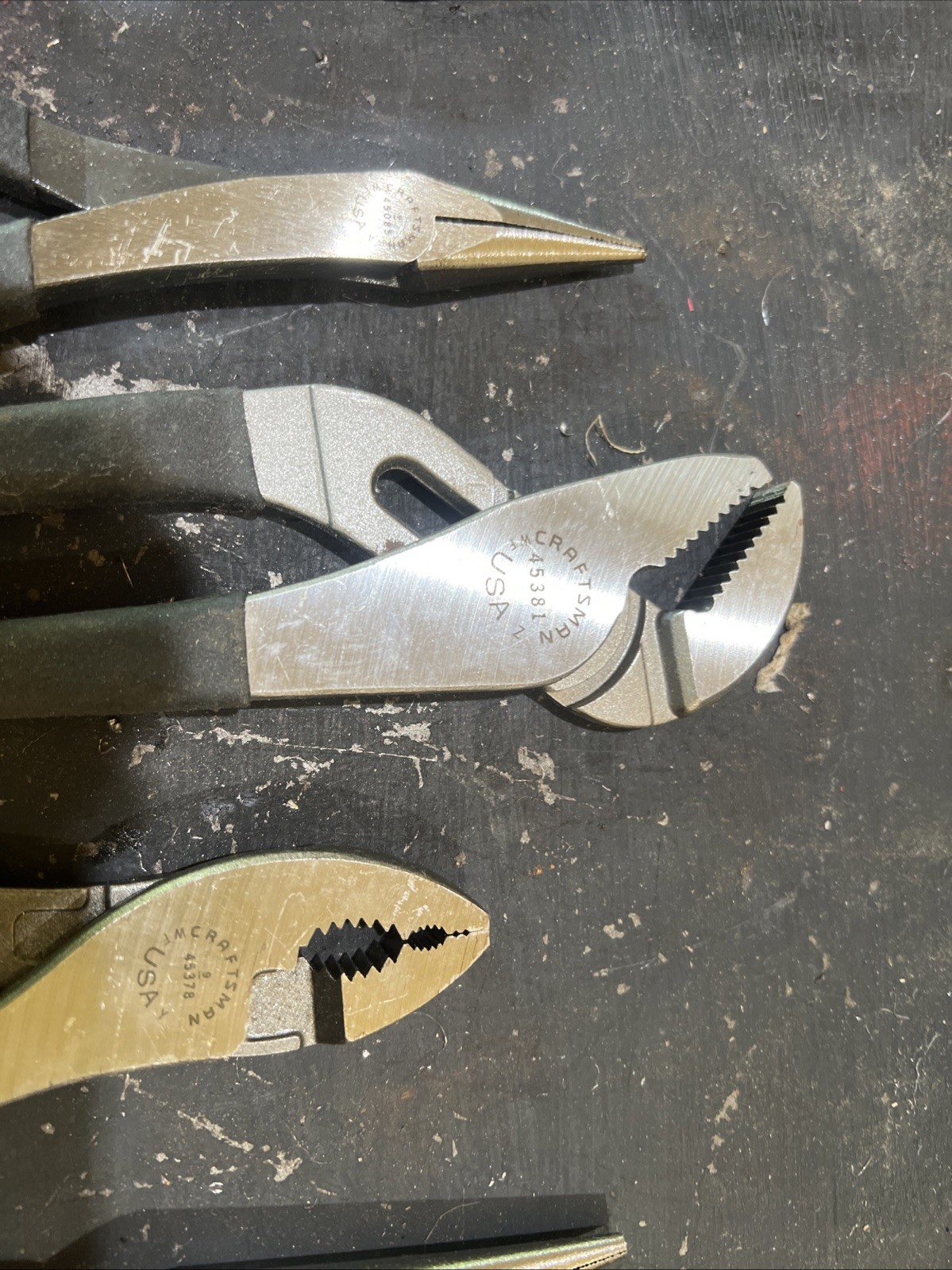 NOS Craftsman USA Made Plier Set 6 Pieces