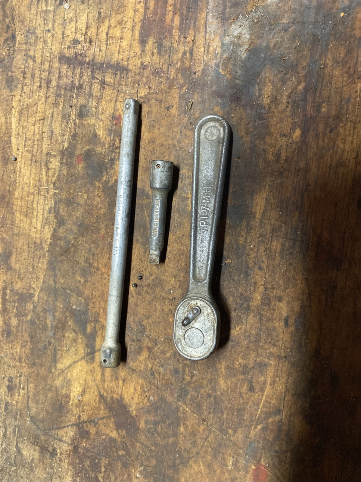 Vintage PLUMB PLOMB PLVMB 9/32” Drive Ratchet Model WF-8, WF4 and WF5 Extensions