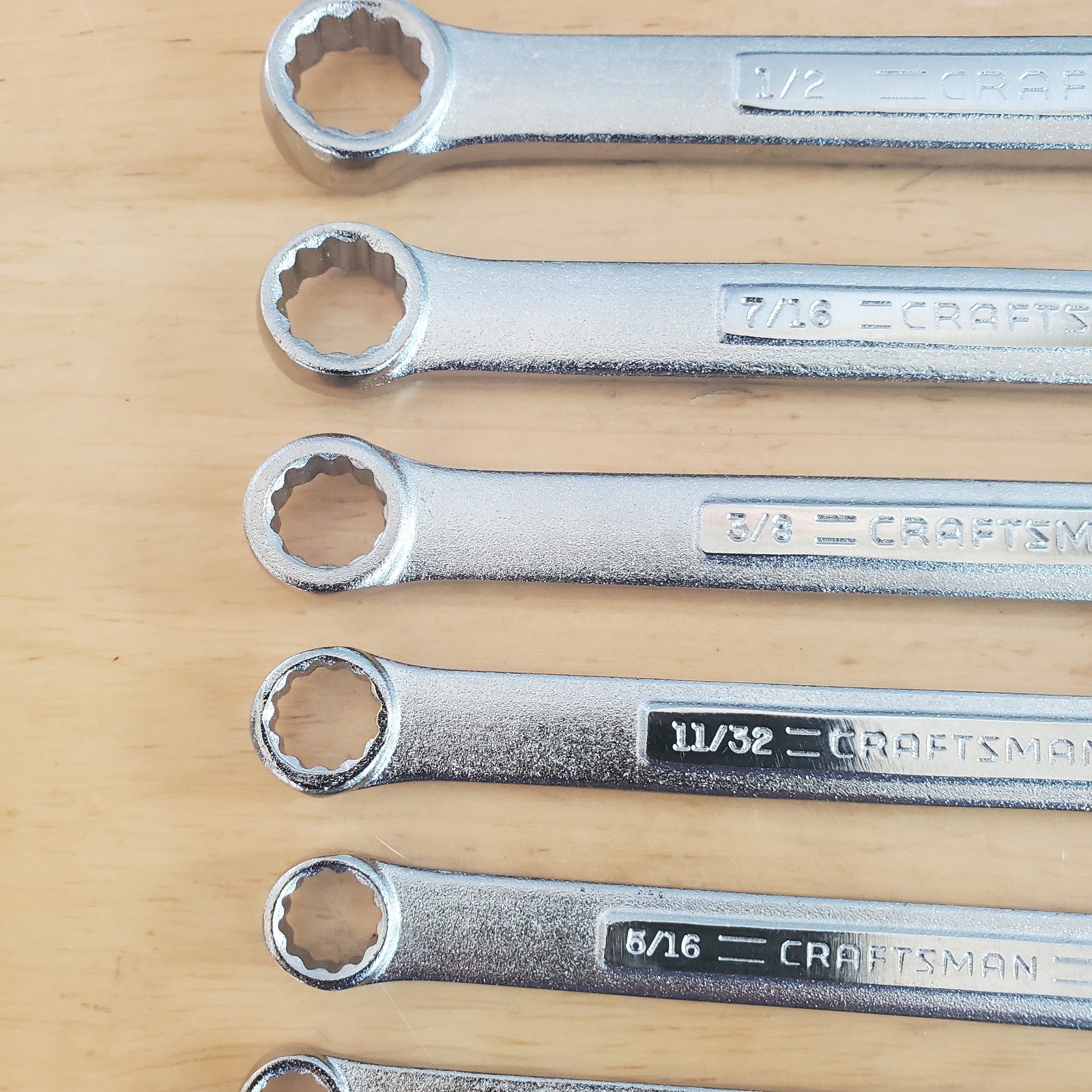 12pc Craftsman 12pt SAE Combination Wrench Set 1/4″ -7/8″ A-AD Series