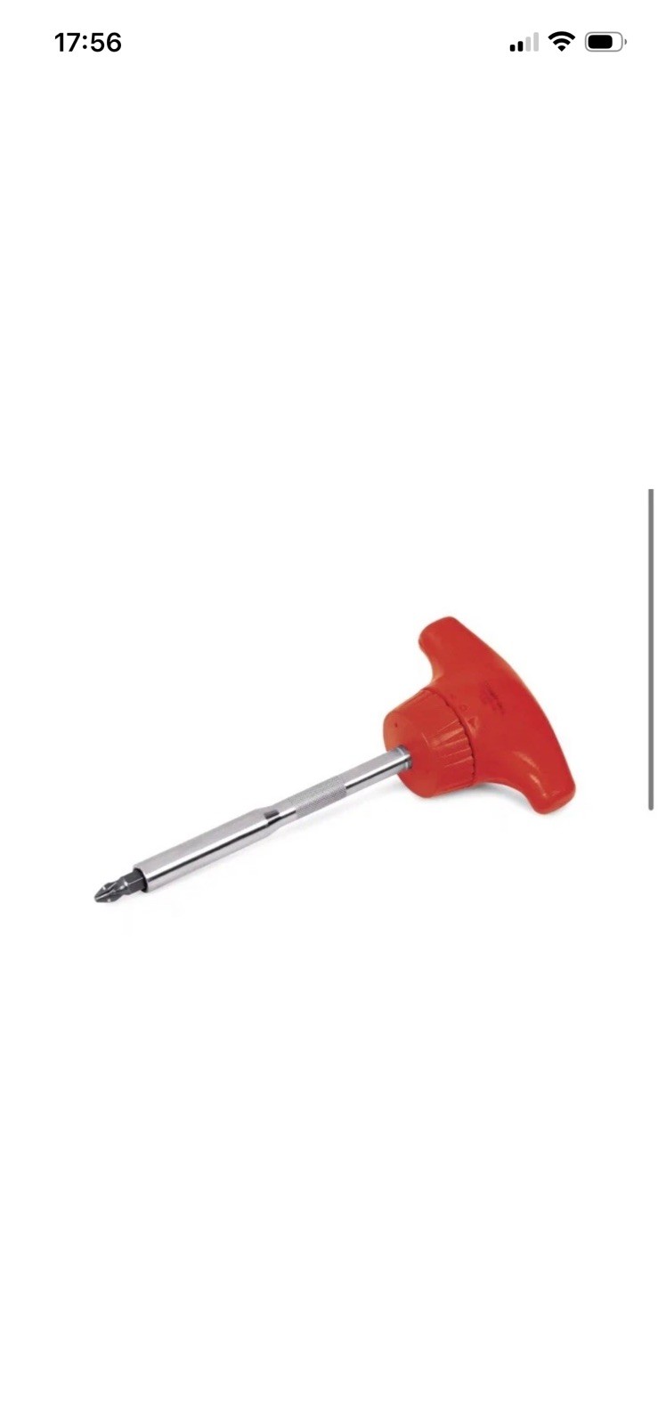Snap-on Tools NEW Stubby RED Standard T-Handle Ratcheting Screwdriver SSDMRT4R