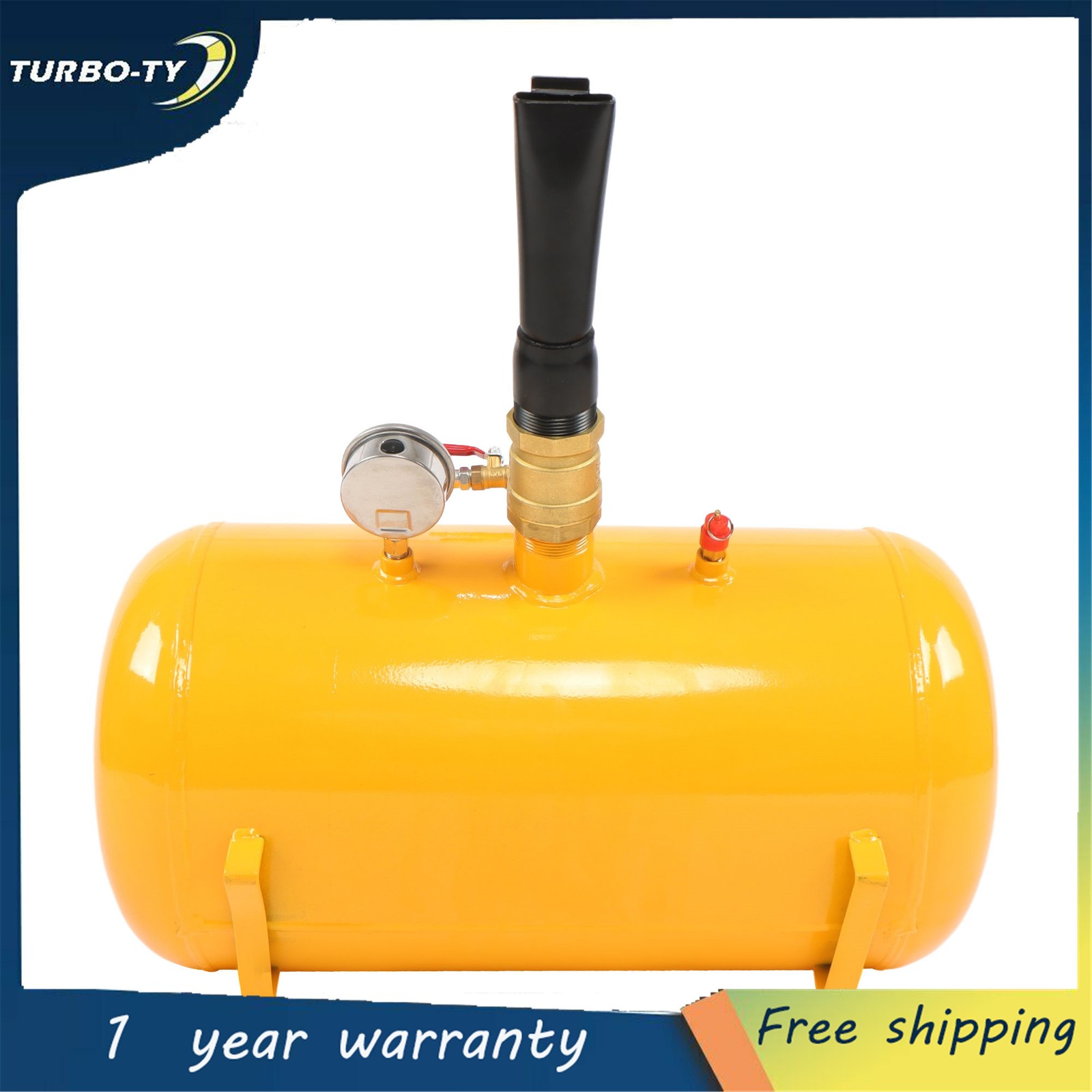 Yellow 10 Gallon Air Tire Bead Seater 145PSI Blaster Tool Seating Inflator