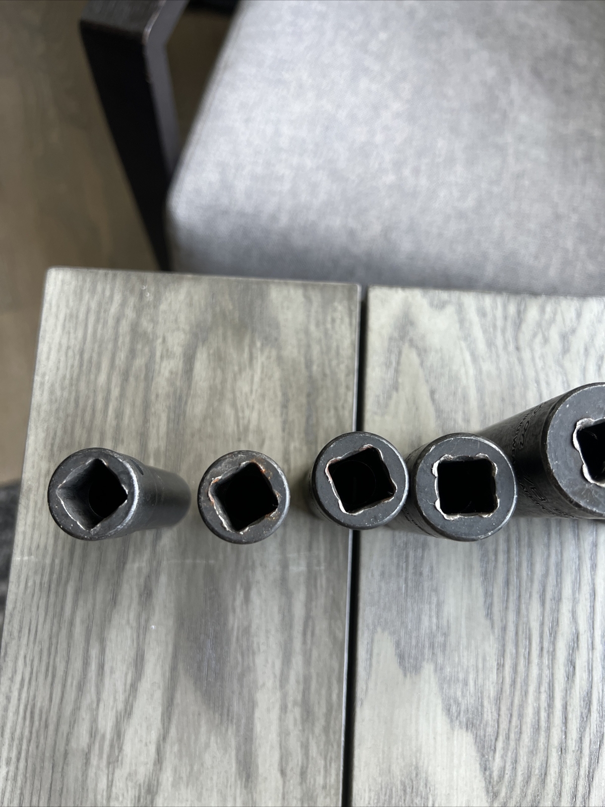 SNAP-ON TOOLS 1/2″ Drive 6-Point SAE Deep Impact Socket SET USA 6pcs SIM