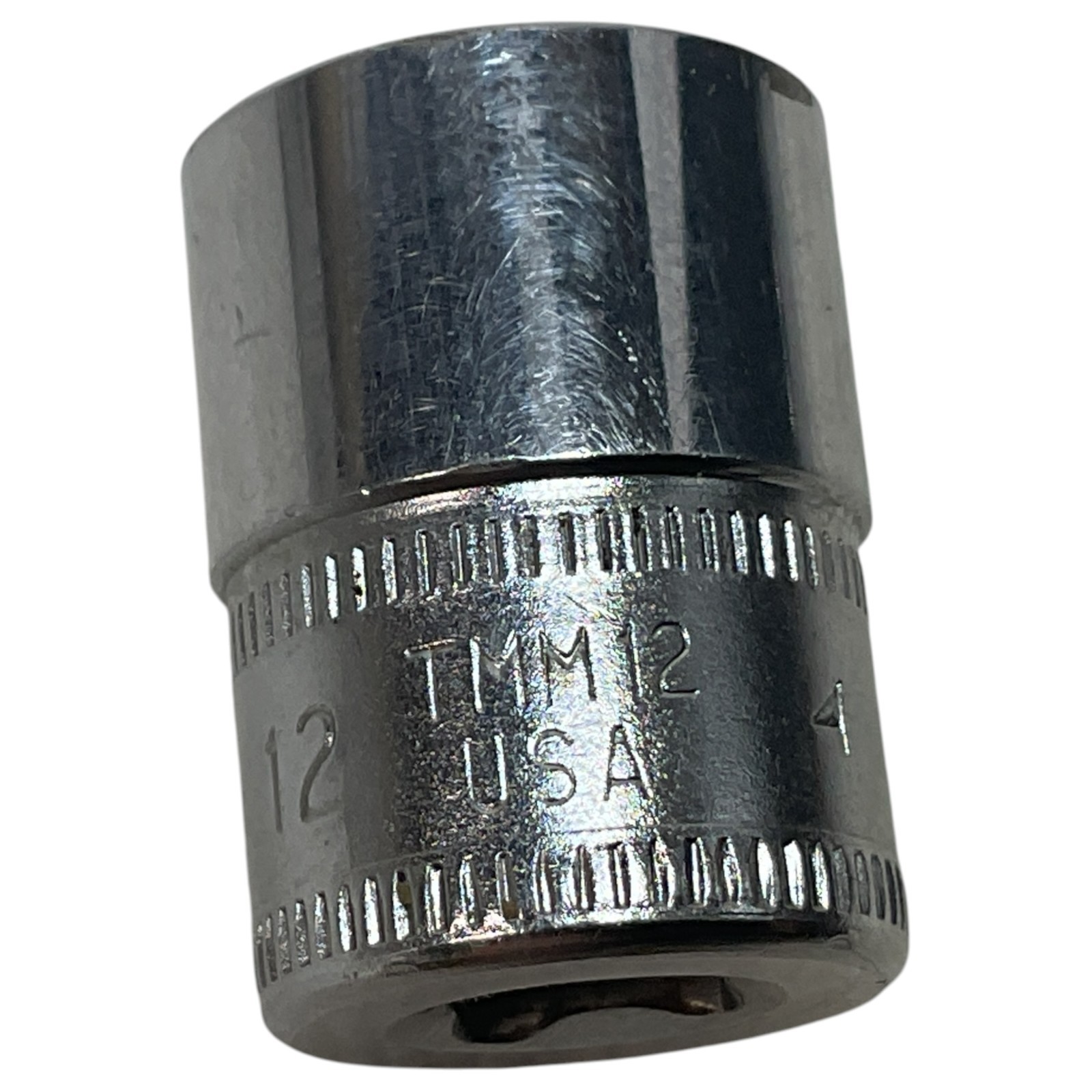 Snap-on TMM12 12mm Metric 6-Point Shallow Socket 1/4″ Drive USA Tool Snap On