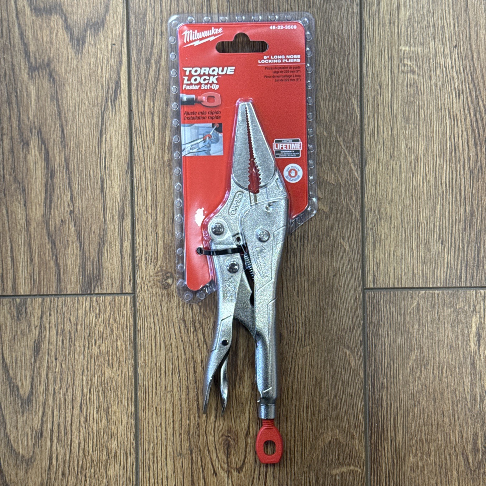 Milwaukee 48-22-3509 – 9″ Inch «Torque Lock» Long Nose Locking Pliers