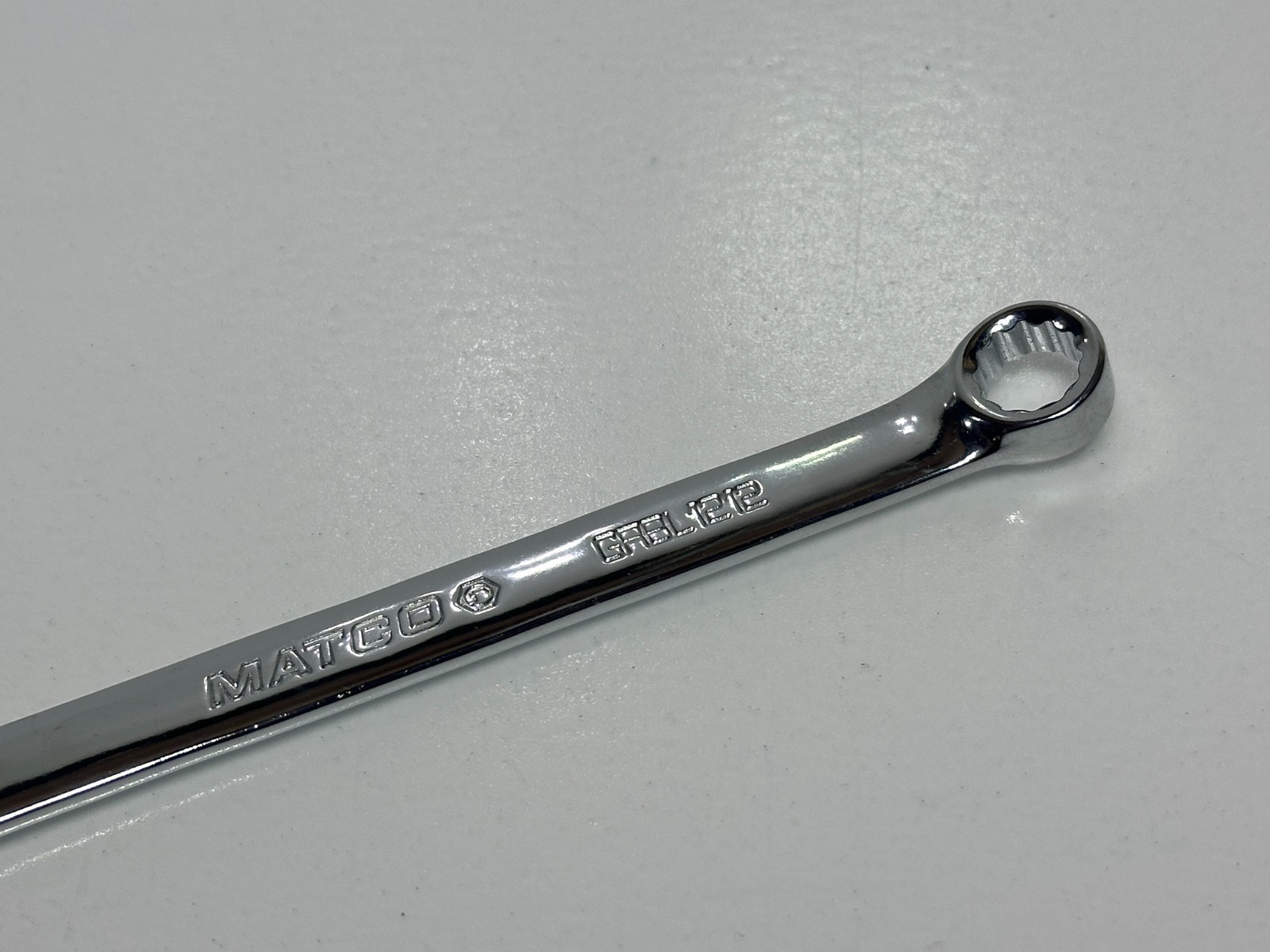 🇺🇸 Matco Tools USA GRBL1212 SAE 3/8″ Ratcheting Double Box End Wrench, NOS