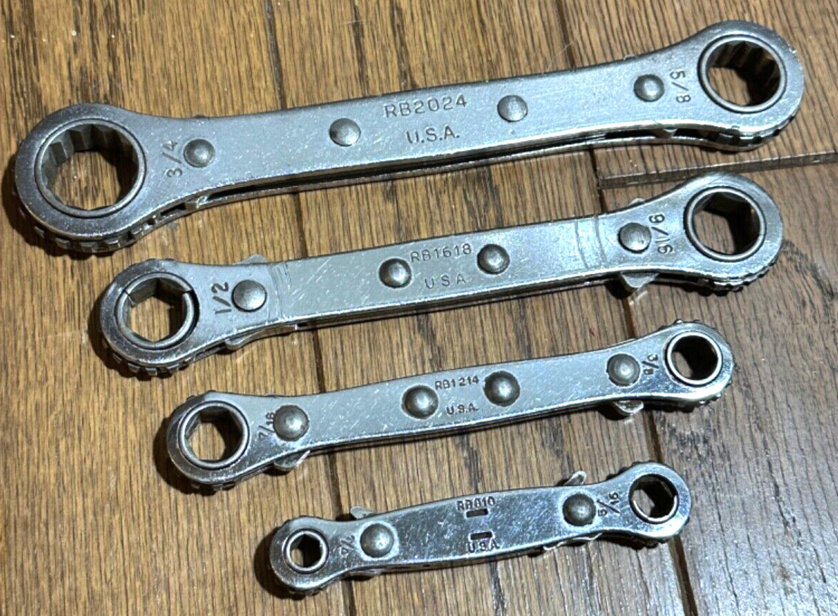 🇺🇸 SK Tools SAE 1/4″ – 3/4″ WRENCH Double Box End Ratcheting 0 Offset Set Lot