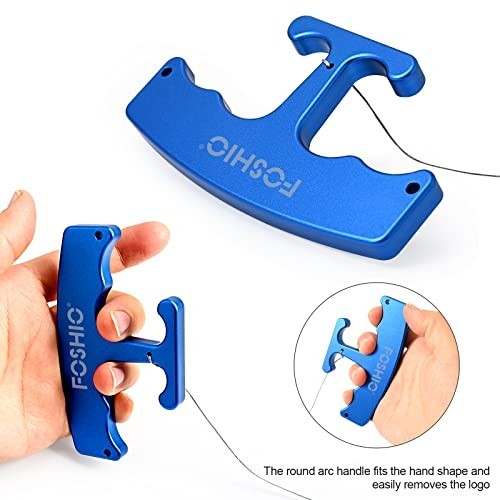 Aluminum Alloy Car Logo Emblem Remover Tool with 3PCS 60CM PE Cables for Film