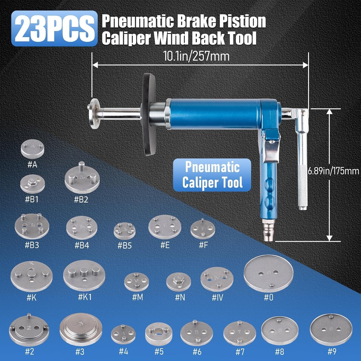 Universal Air Brake Caliper Tool Set – 23PCS for Professional Automotive Repair