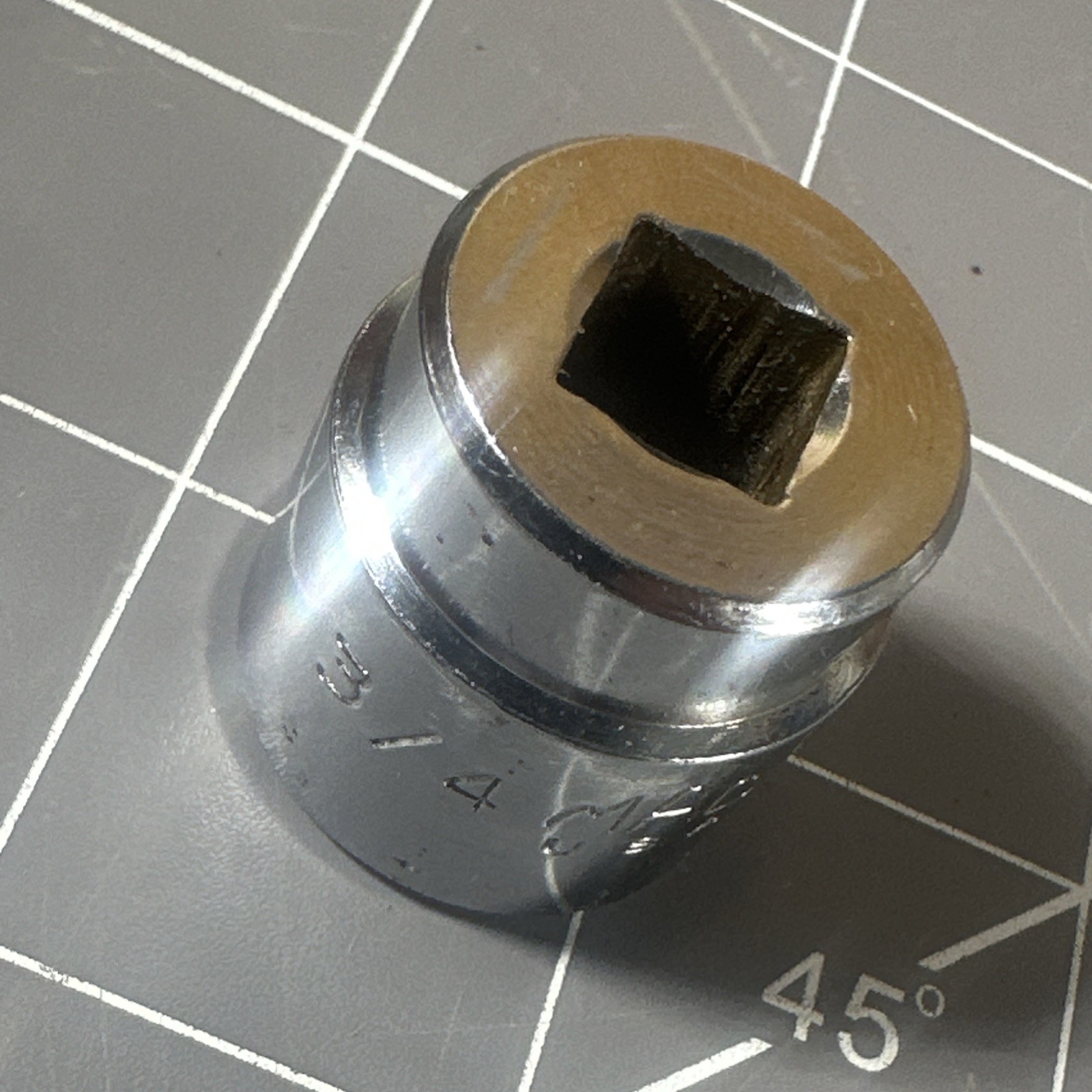 Mac Tools USA 3/8″ Drive 3/4″ 12PT Shallow Chrome Socket X242 Nice!