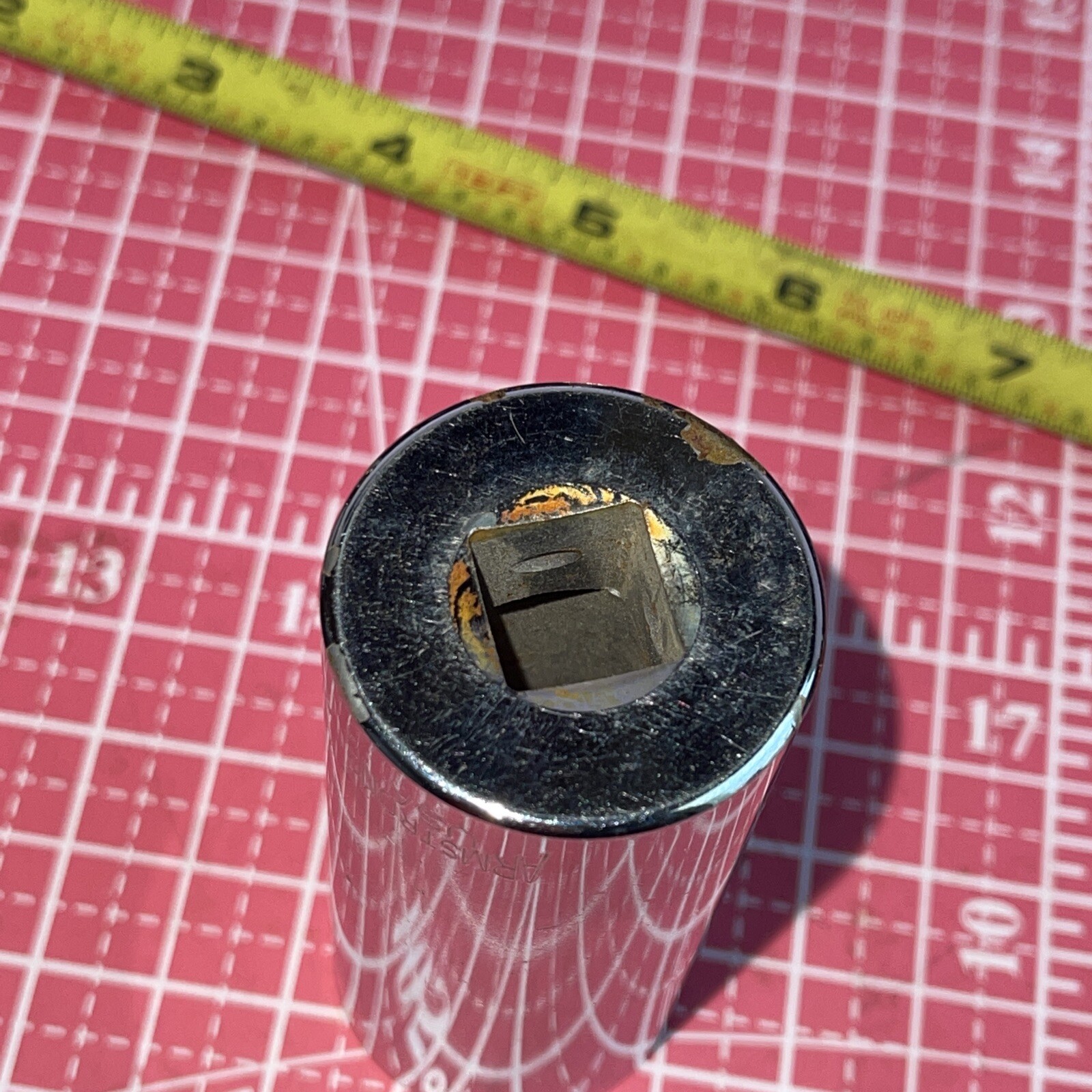 Armstrong USA 1-1/16 in SAE 1/2 Drive 12 Point Deep Socket Vintage 1 1/16