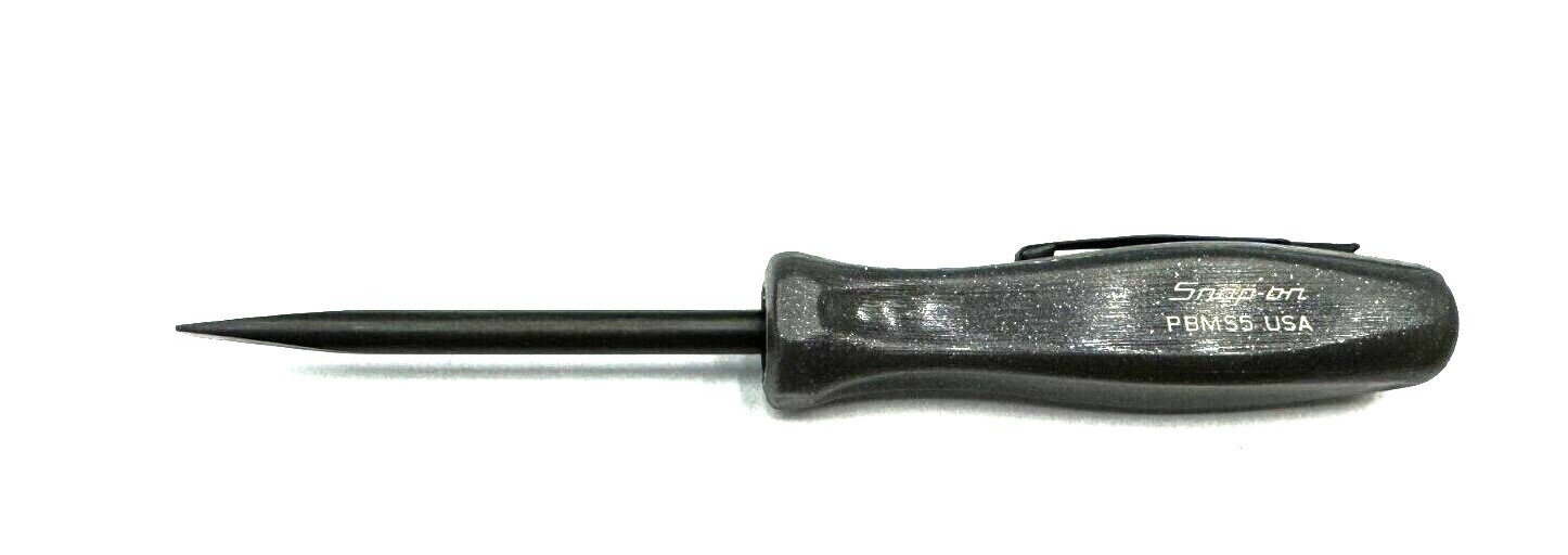 NEW* Snap-On POCKET PRY BAR SET~ BENT & STRAIGHT TITANIUM HARD HANDLES PBMB5, 5″