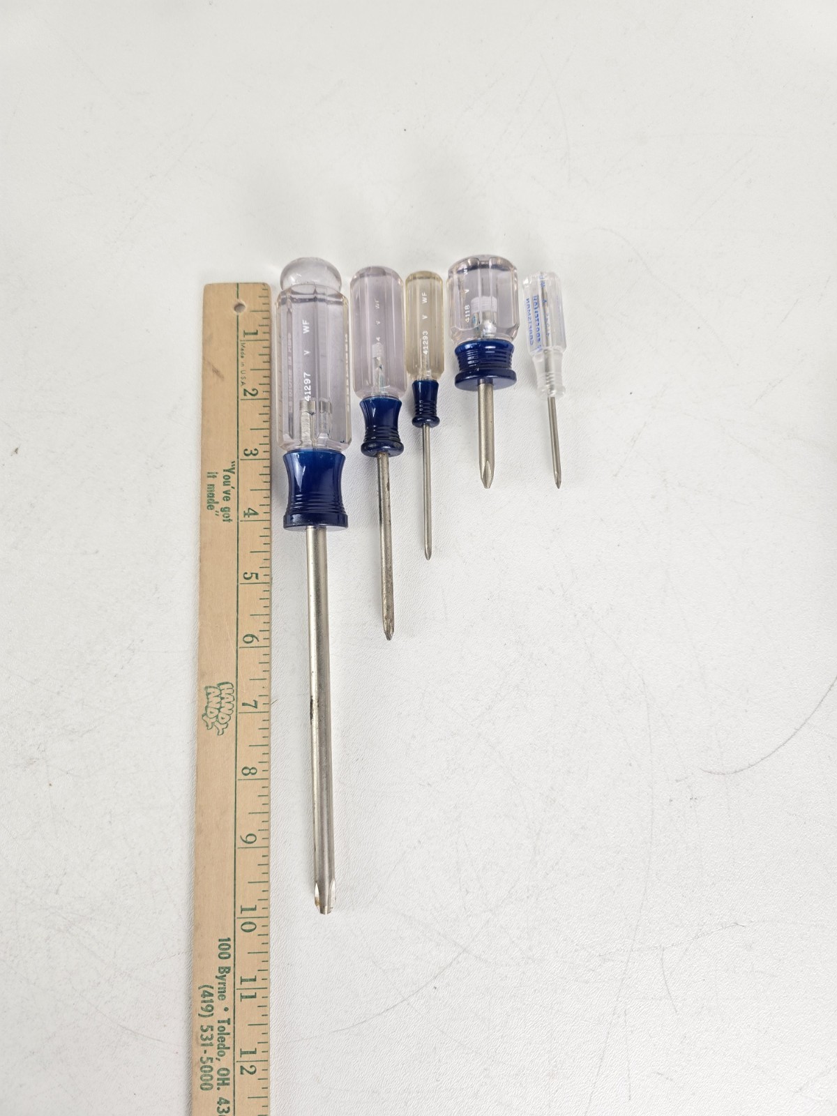 Craftsman Phillips Flat Head Screwdriver 8 Pc Set V Comfort Grip USA