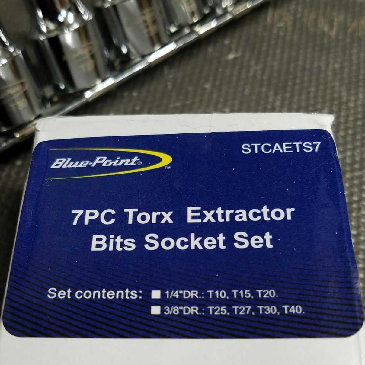 Blue Point STCAETS7 7pc Torx Extractor Thread Crusher Removal From Japan