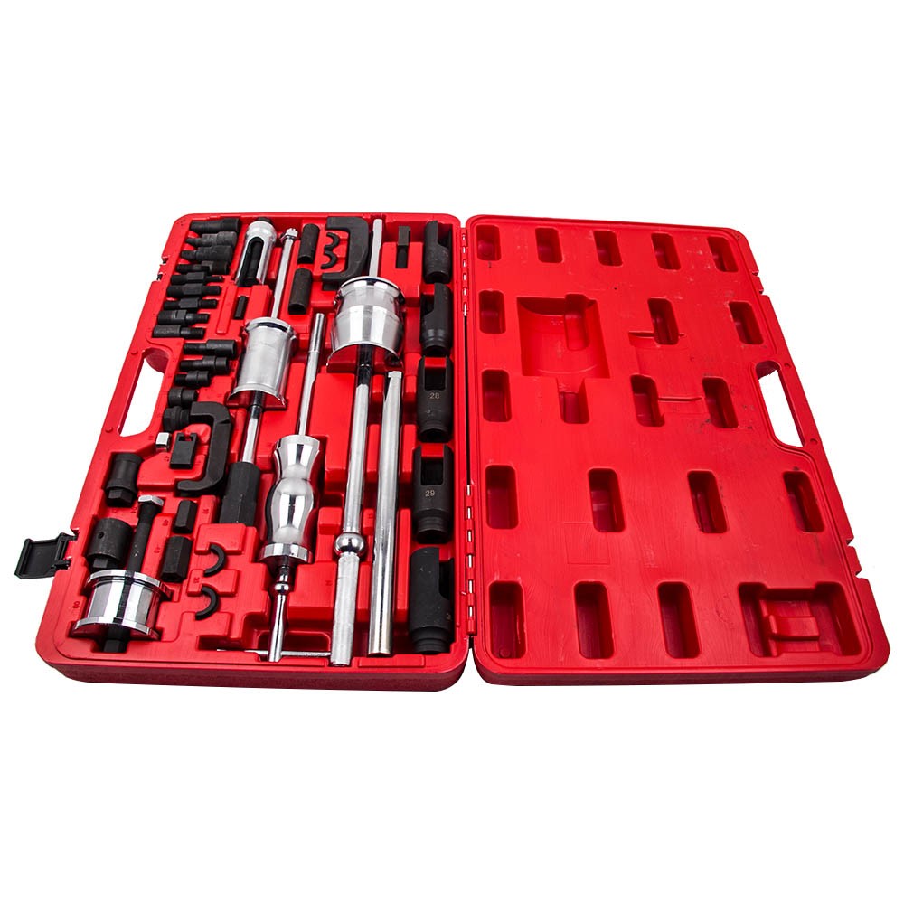 Auto Truck Diesel Injector Extractor Slide Hammer Puller Adapter Full Tool Sets