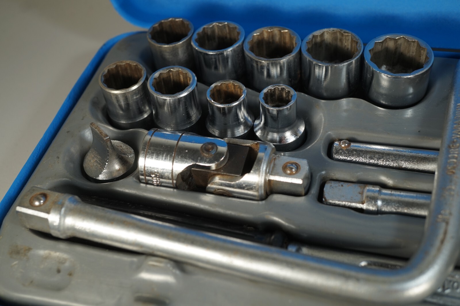 Vintage Gedore D19 TMAX Metric & Imperial AF 1/2 Socket Set 1970’s Germany Case