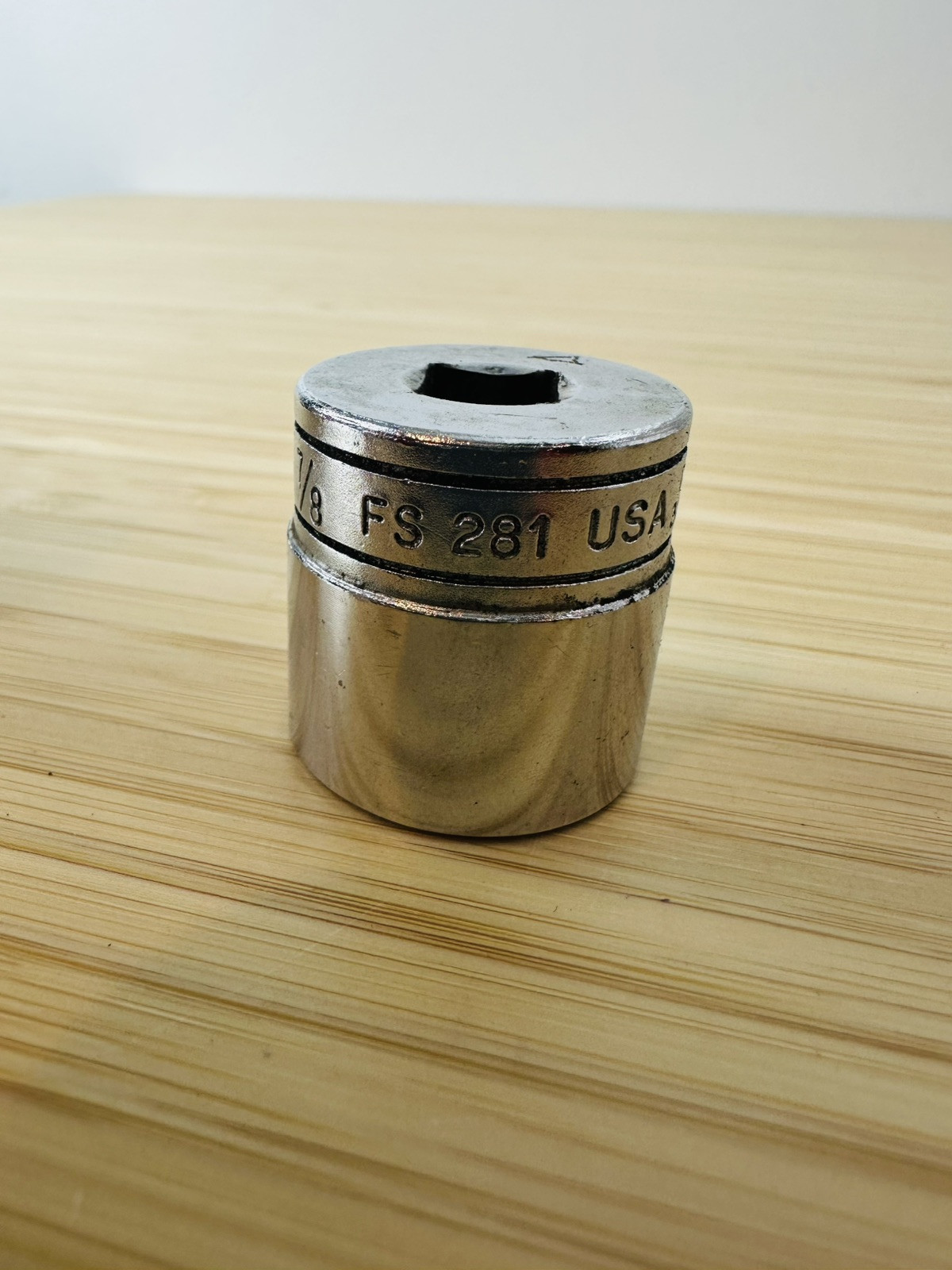 Snap-on FS-281 3/8″ Drive 6 Point SAE 7/8″ Shallow Socket