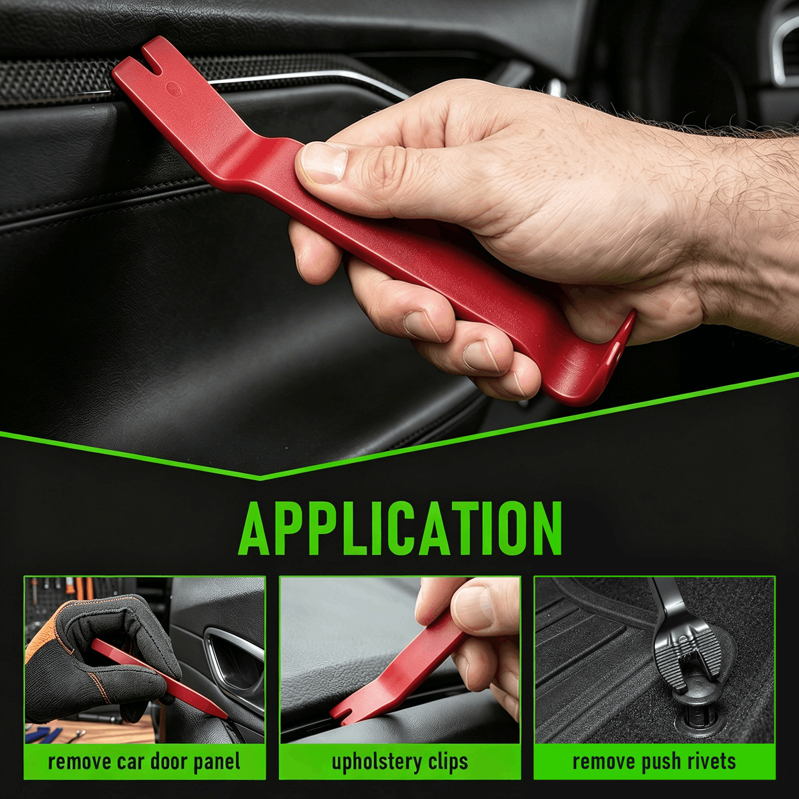 5pcs Car Door Trim Removal Tool Pry Panel Dash Radio Body Clip Installer Kit Set